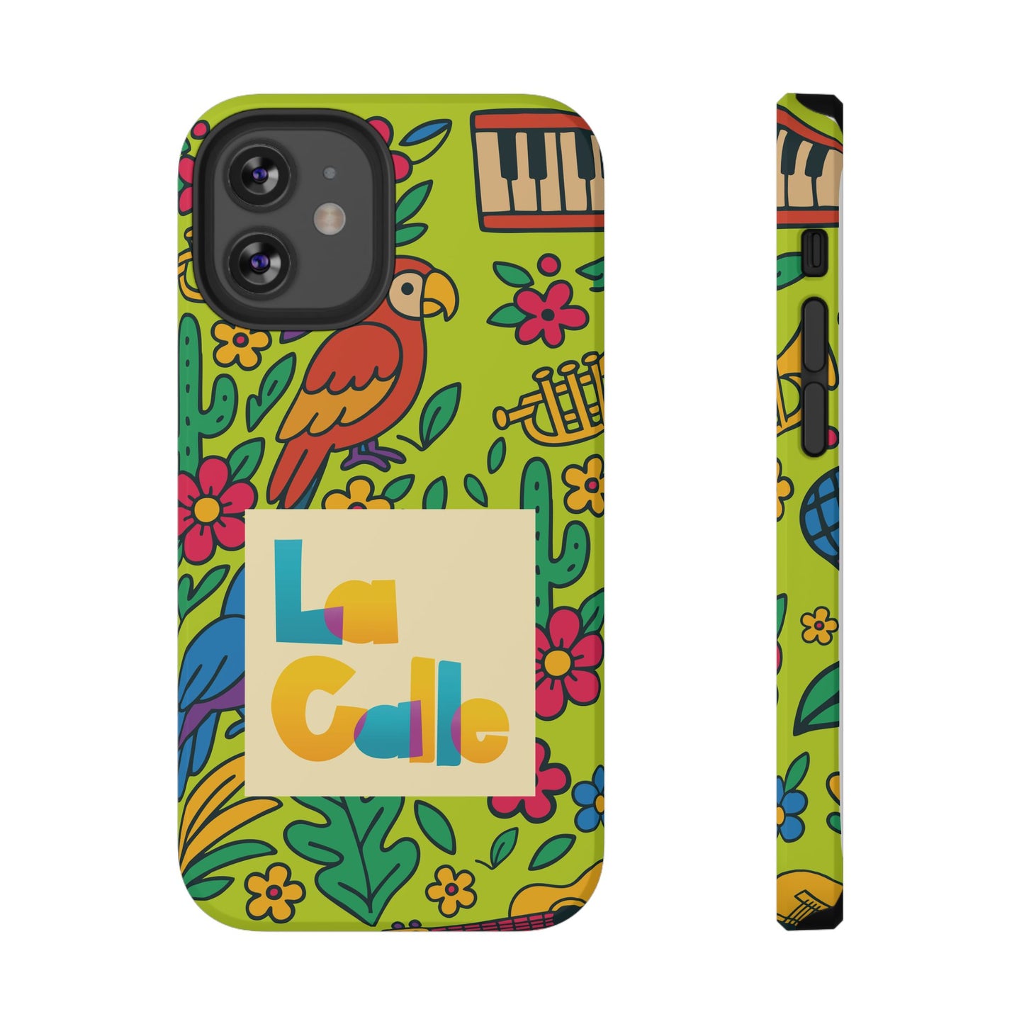 Impact-Resistant Phone Case – Electric Verde by La Calle Band