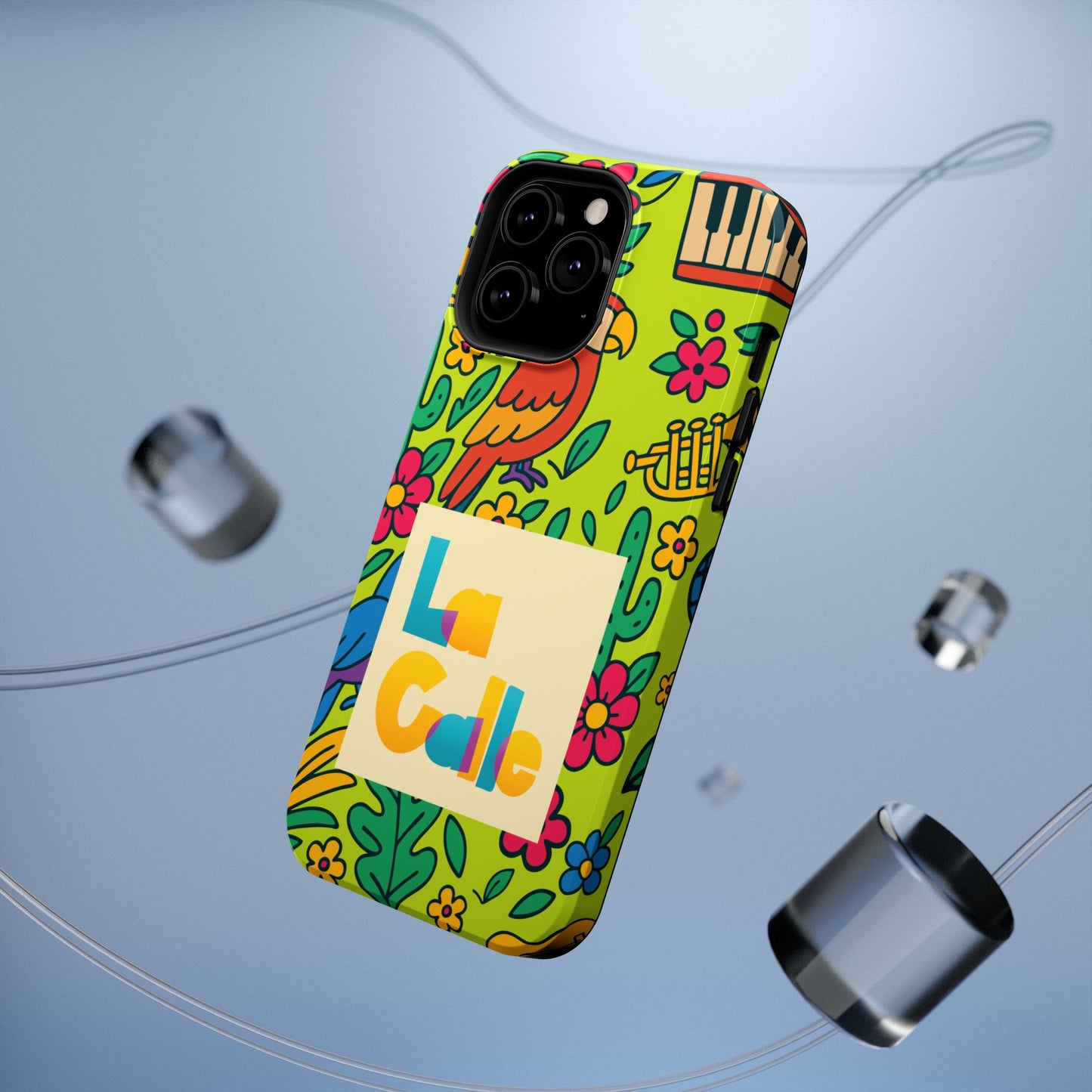 Impact-Resistant Phone Case – Electric Verde by La Calle Band