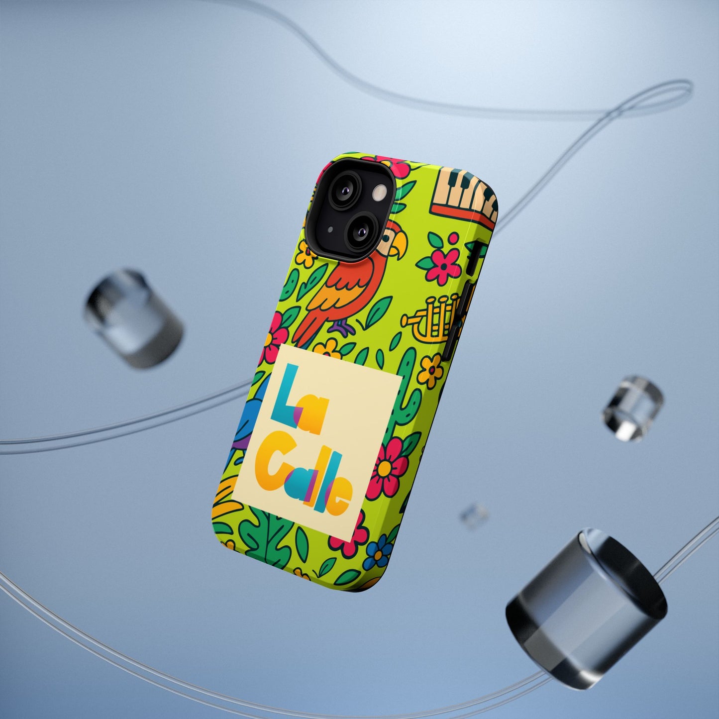 Impact-Resistant Phone Case – Electric Verde by La Calle Band