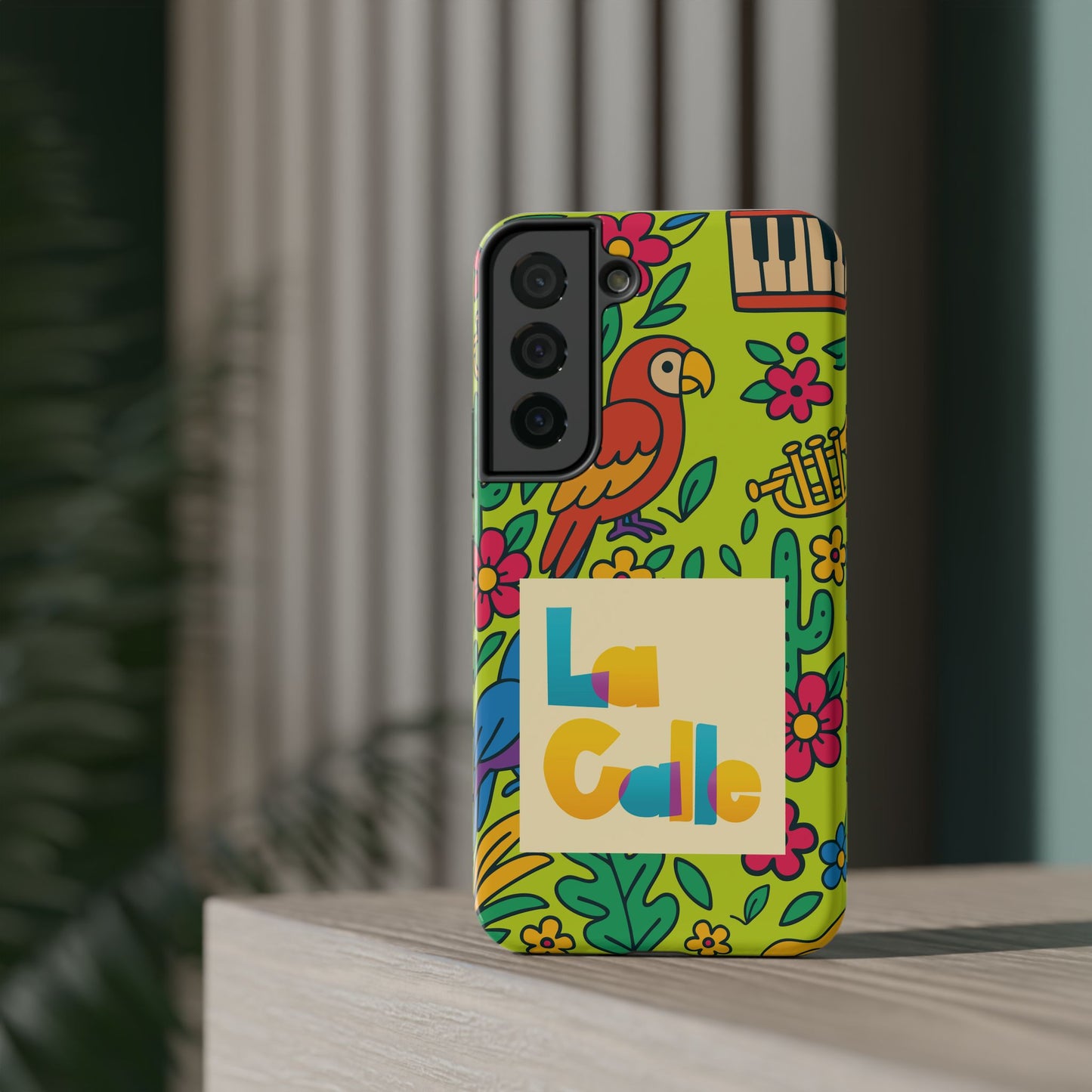 Impact-Resistant Phone Case – Electric Verde by La Calle Band