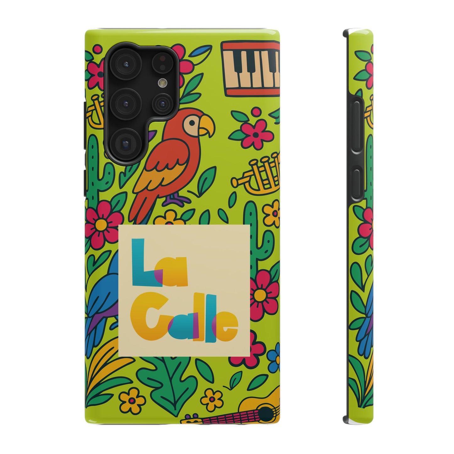Impact-Resistant Phone Case – Electric Verde by La Calle Band