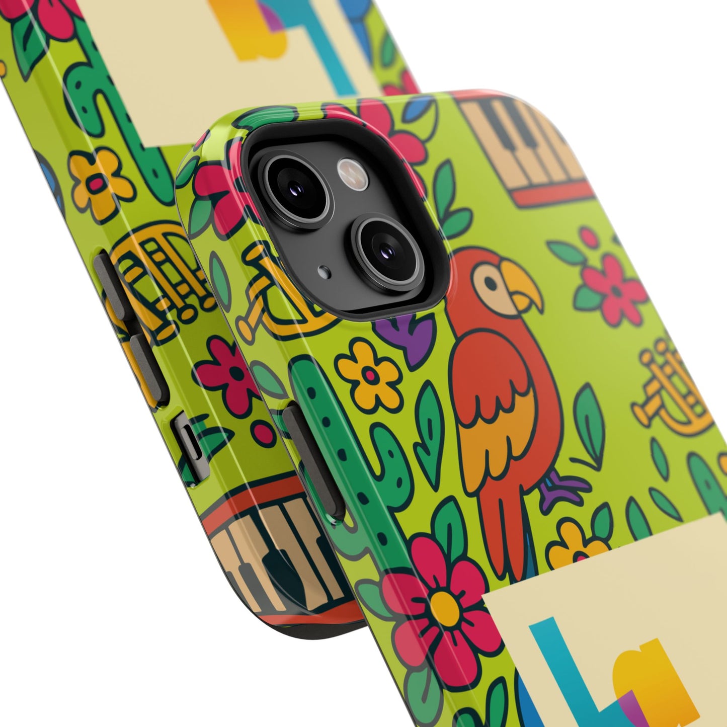 Impact-Resistant Phone Case – Electric Verde by La Calle Band