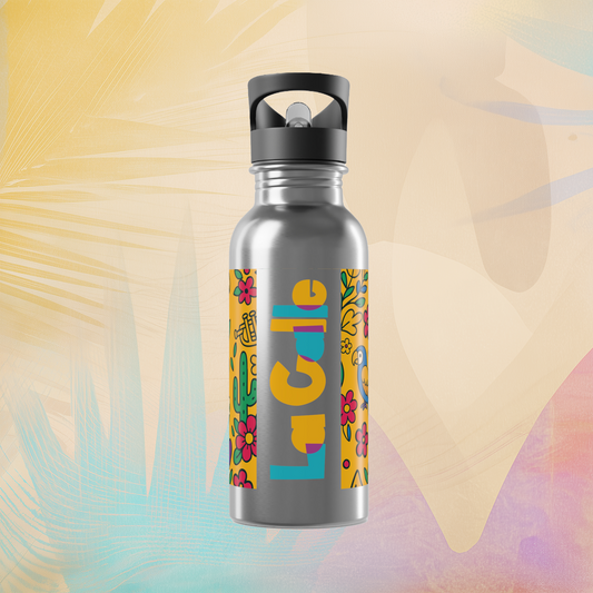 Amarillo Ritmo Stainless Steel Water Bottle