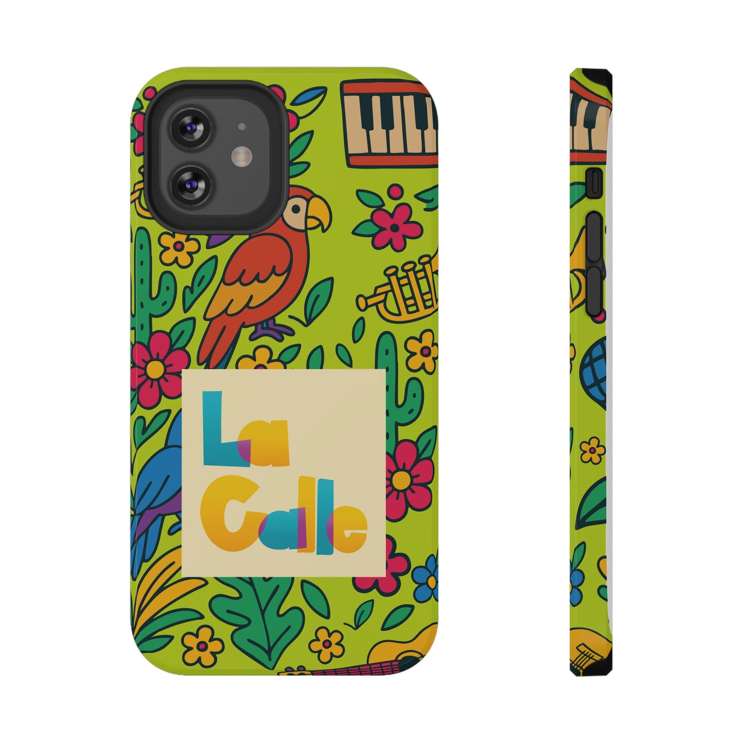Impact-Resistant Phone Case – Electric Verde by La Calle Band