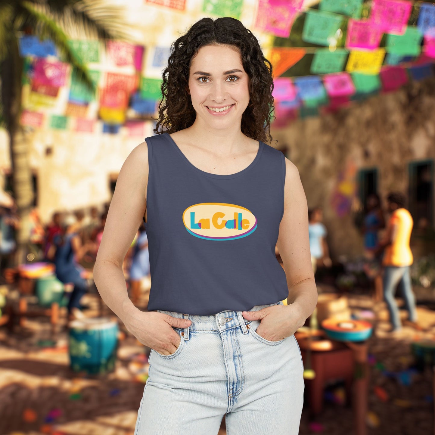 La Calle Classic Logo Tank Top