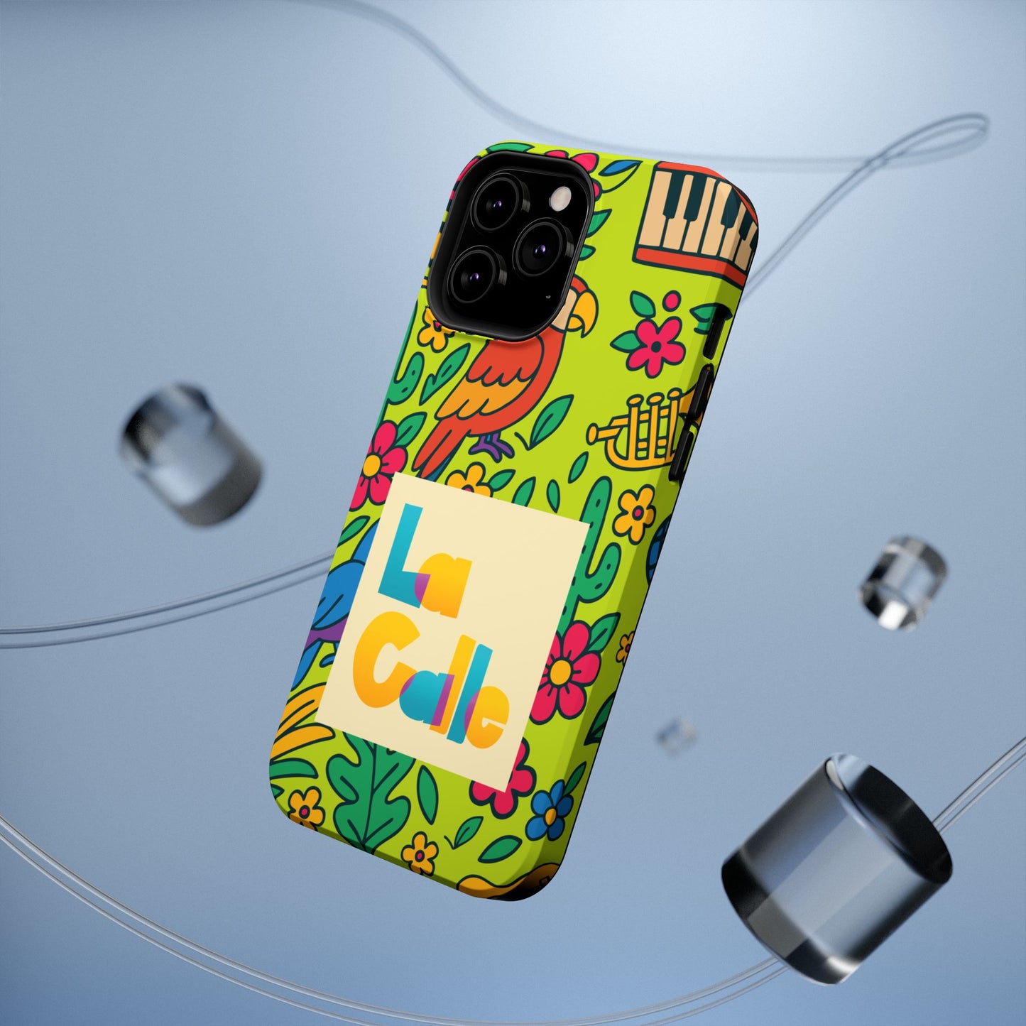 Impact-Resistant Phone Case – Electric Verde by La Calle Band