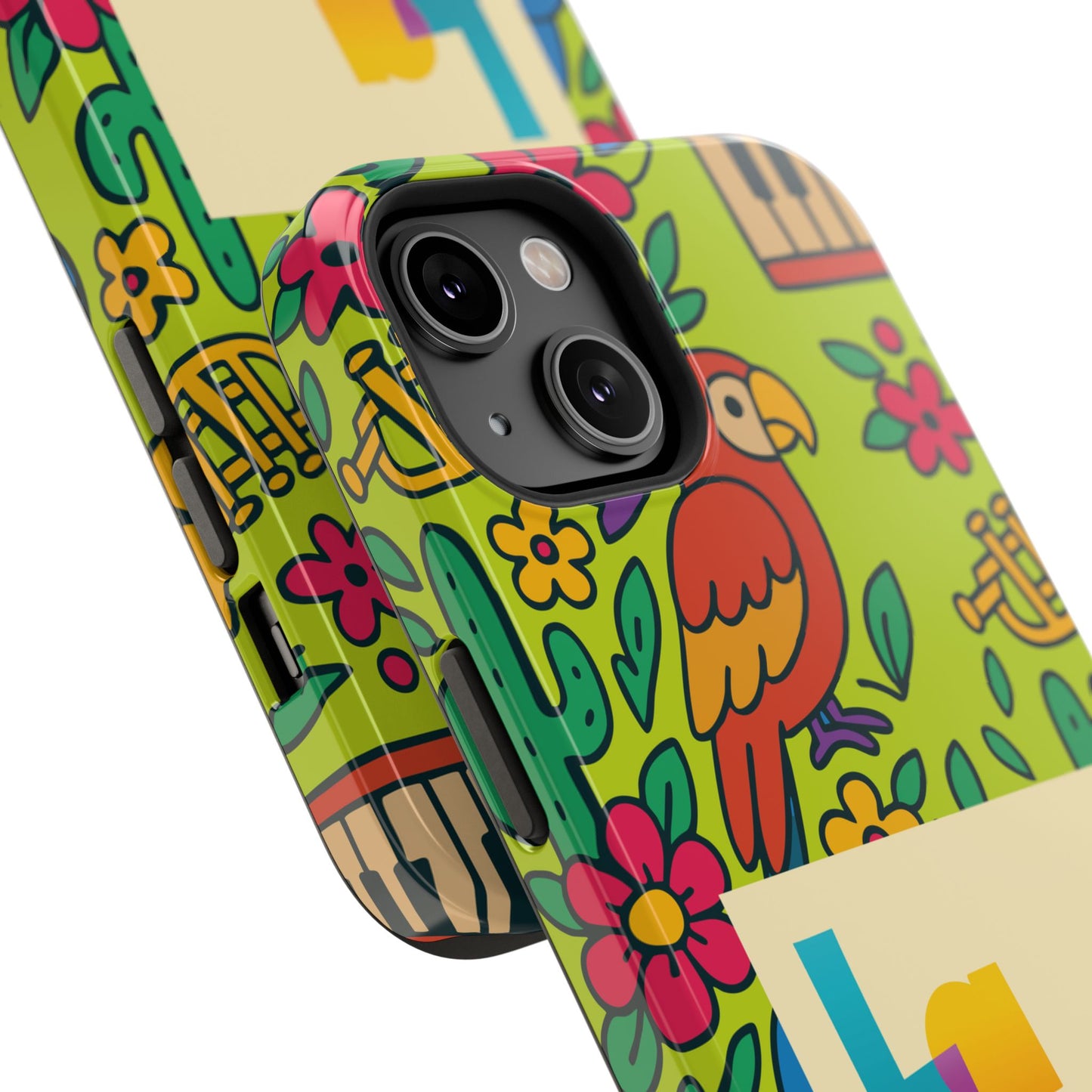 Impact-Resistant Phone Case – Electric Verde by La Calle Band