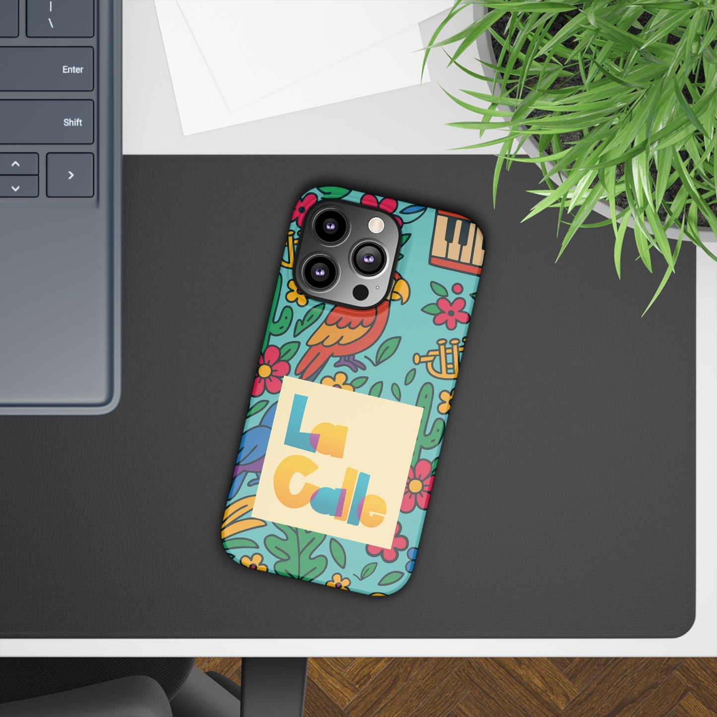Slim Phone Case – Calle Azul by La Calle Band