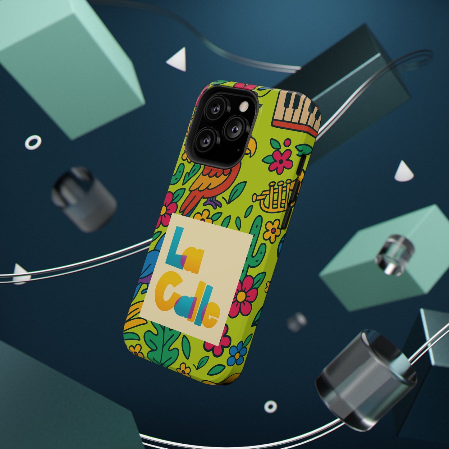 Impact-Resistant Phone Case – Electric Verde by La Calle Band