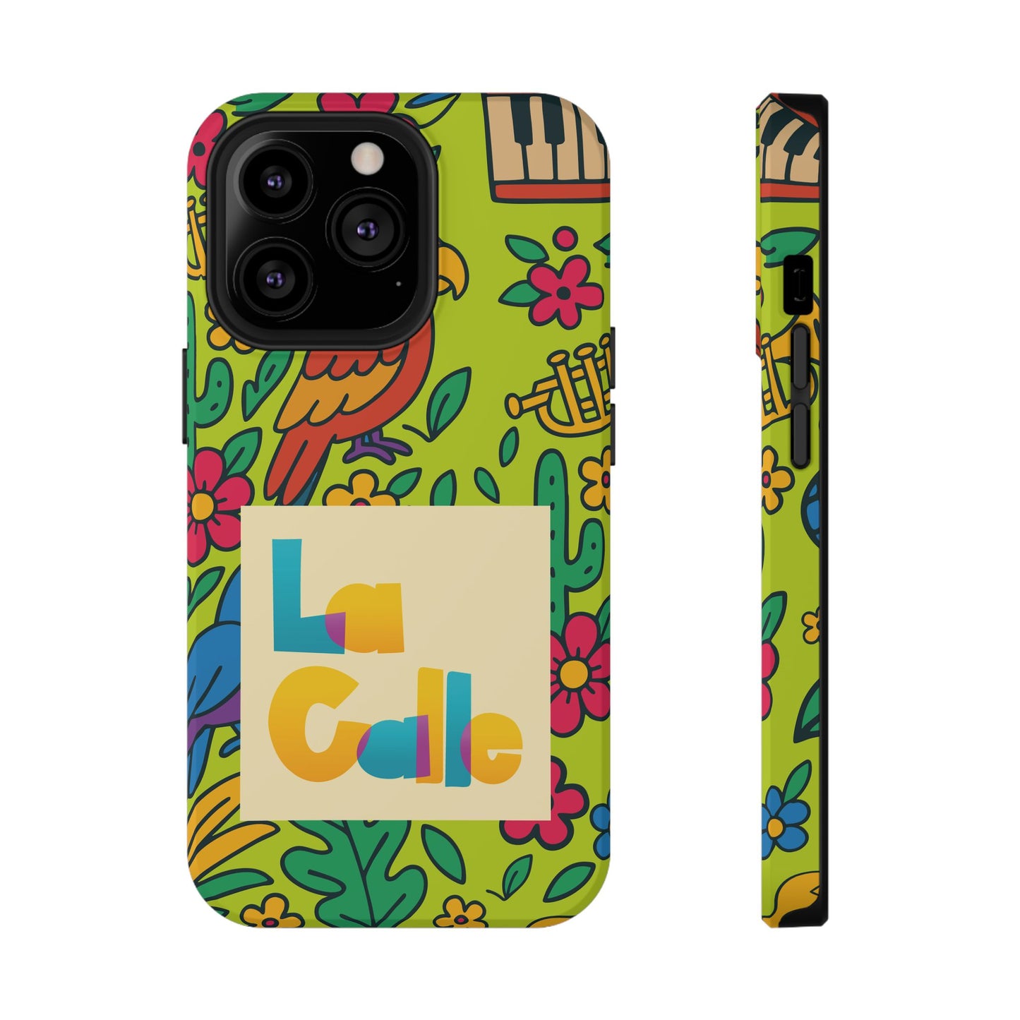 Impact-Resistant Phone Case – Electric Verde by La Calle Band