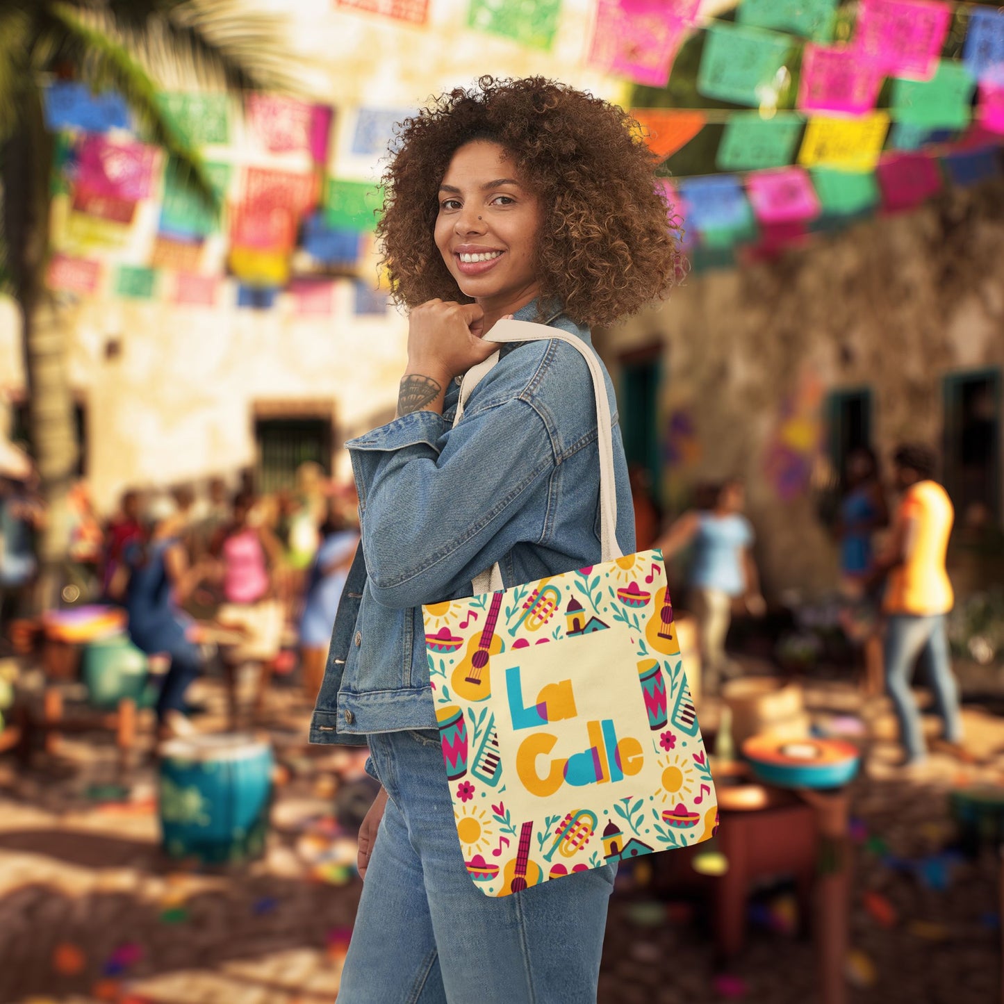 Calle Fiesta Canvas Tote Bag
