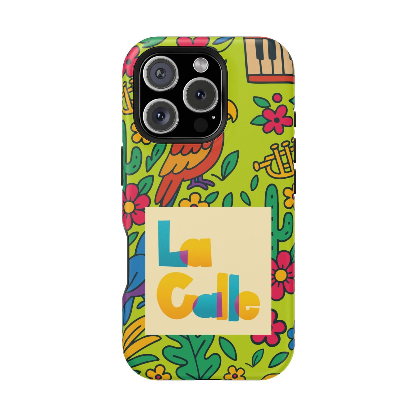 Impact-Resistant Phone Case – Electric Verde by La Calle Band