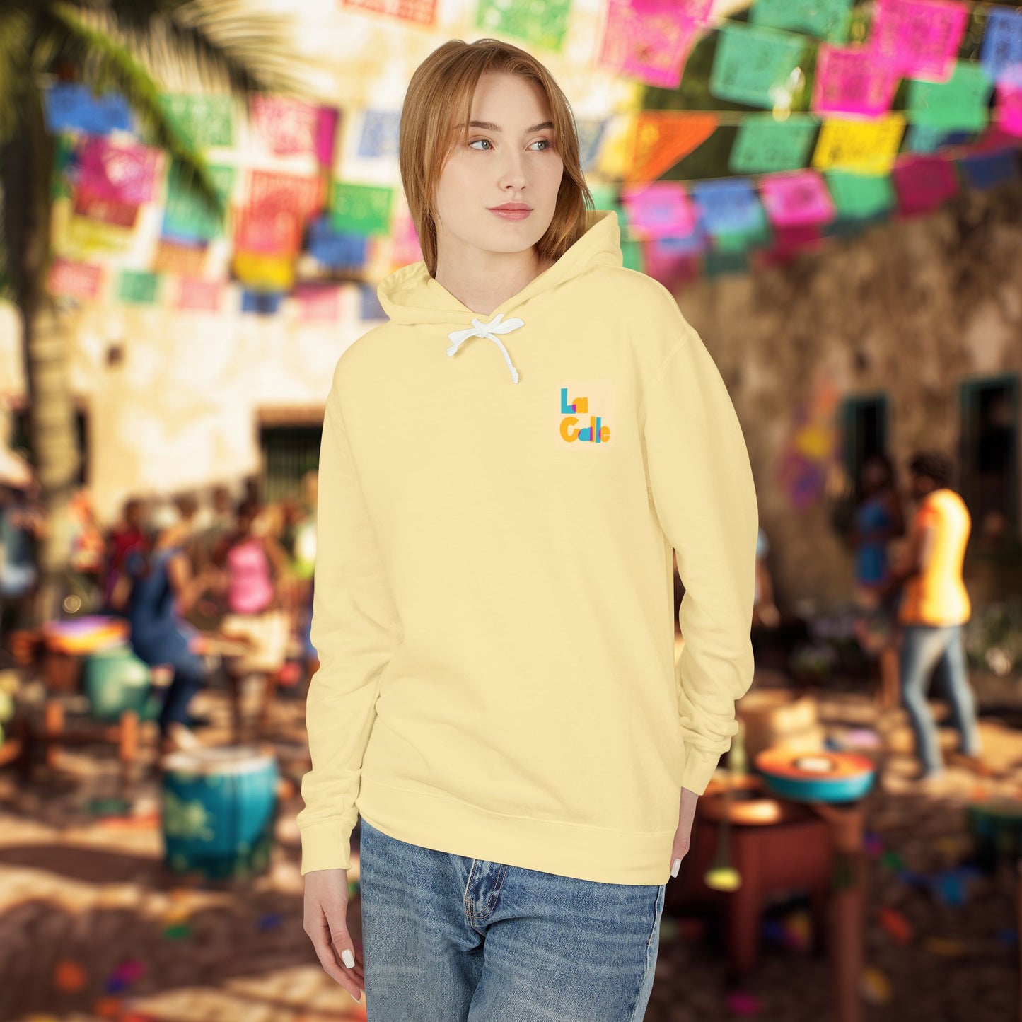 Ritmo. Amor. Familia. Unisex Garment-Dyed Hoodie