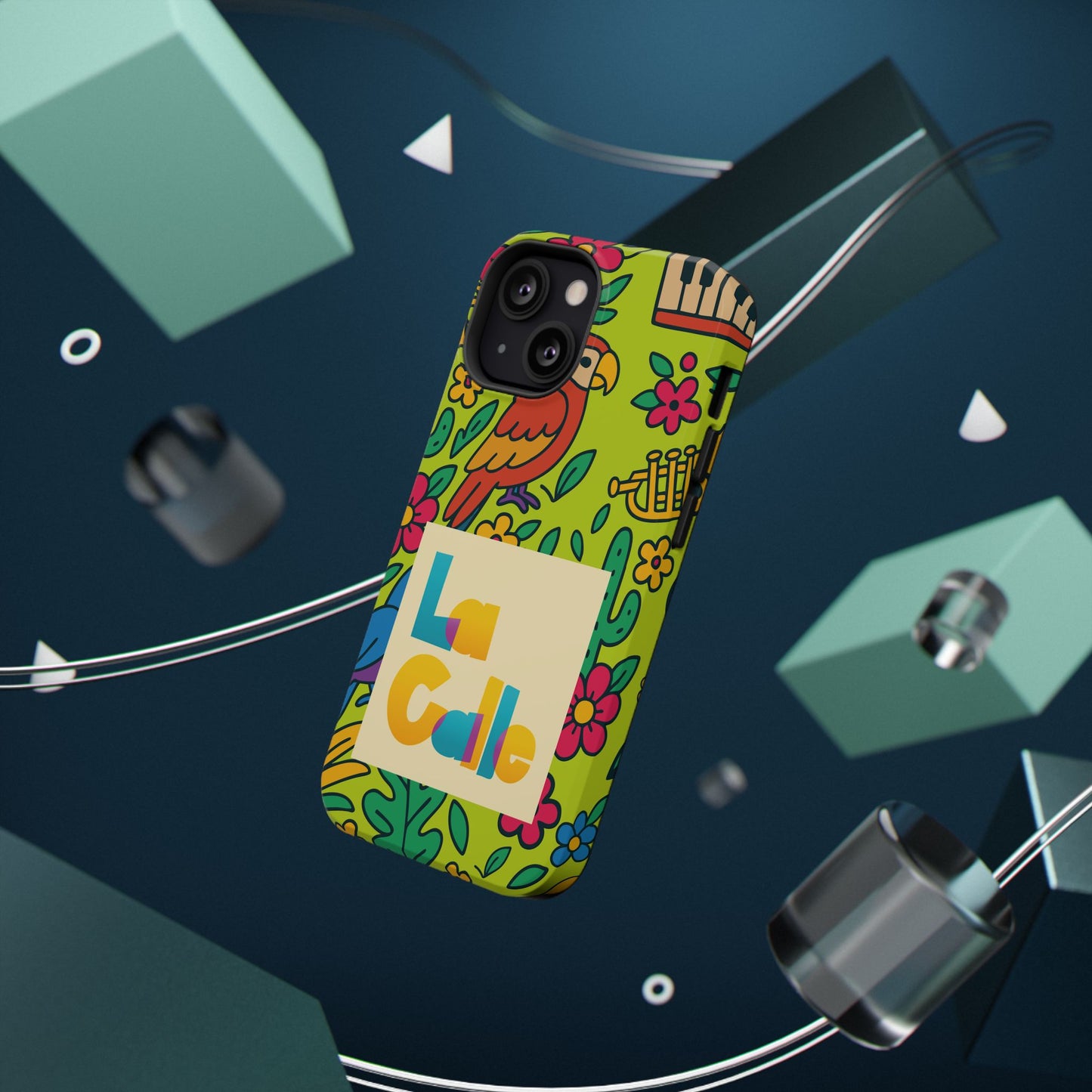 Impact-Resistant Phone Case – Electric Verde by La Calle Band
