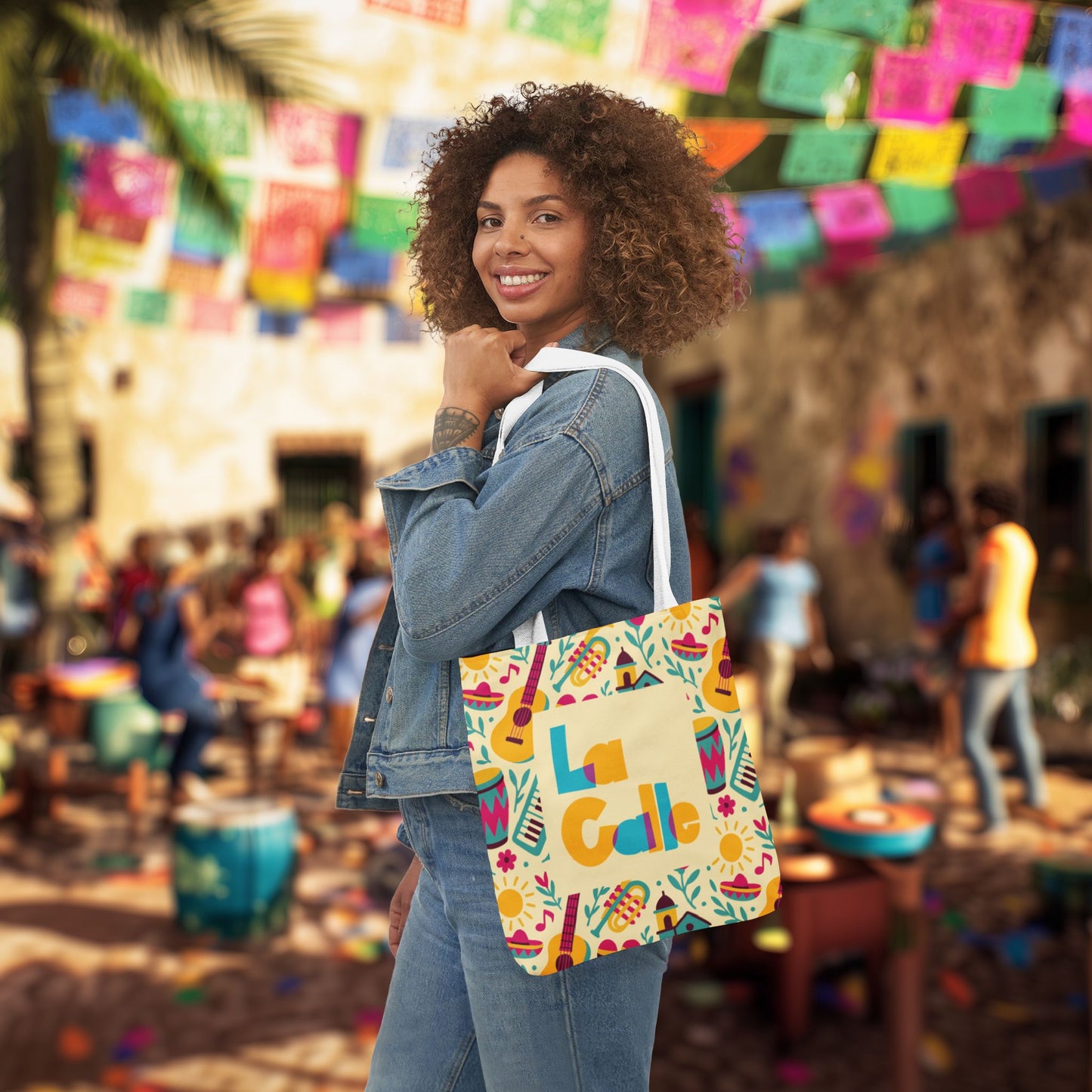 Calle Fiesta Canvas Tote Bag