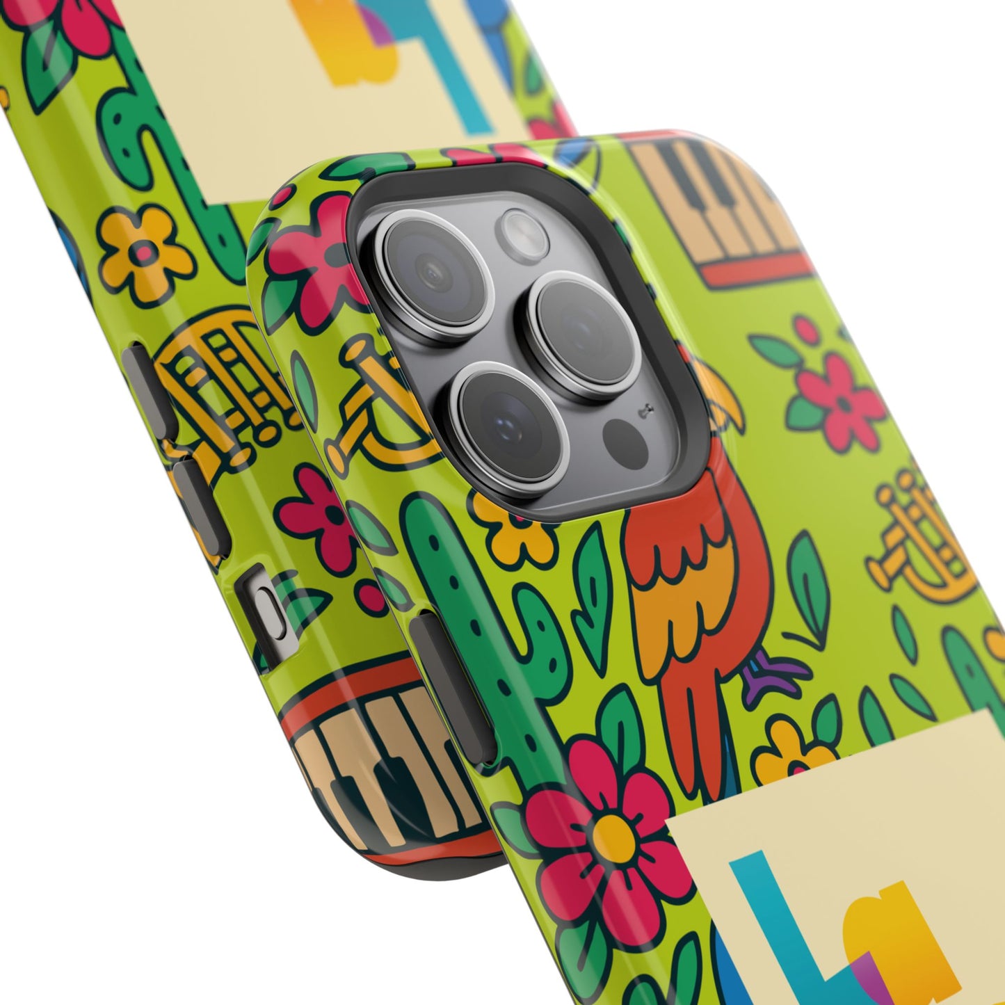 Impact-Resistant Phone Case – Electric Verde by La Calle Band