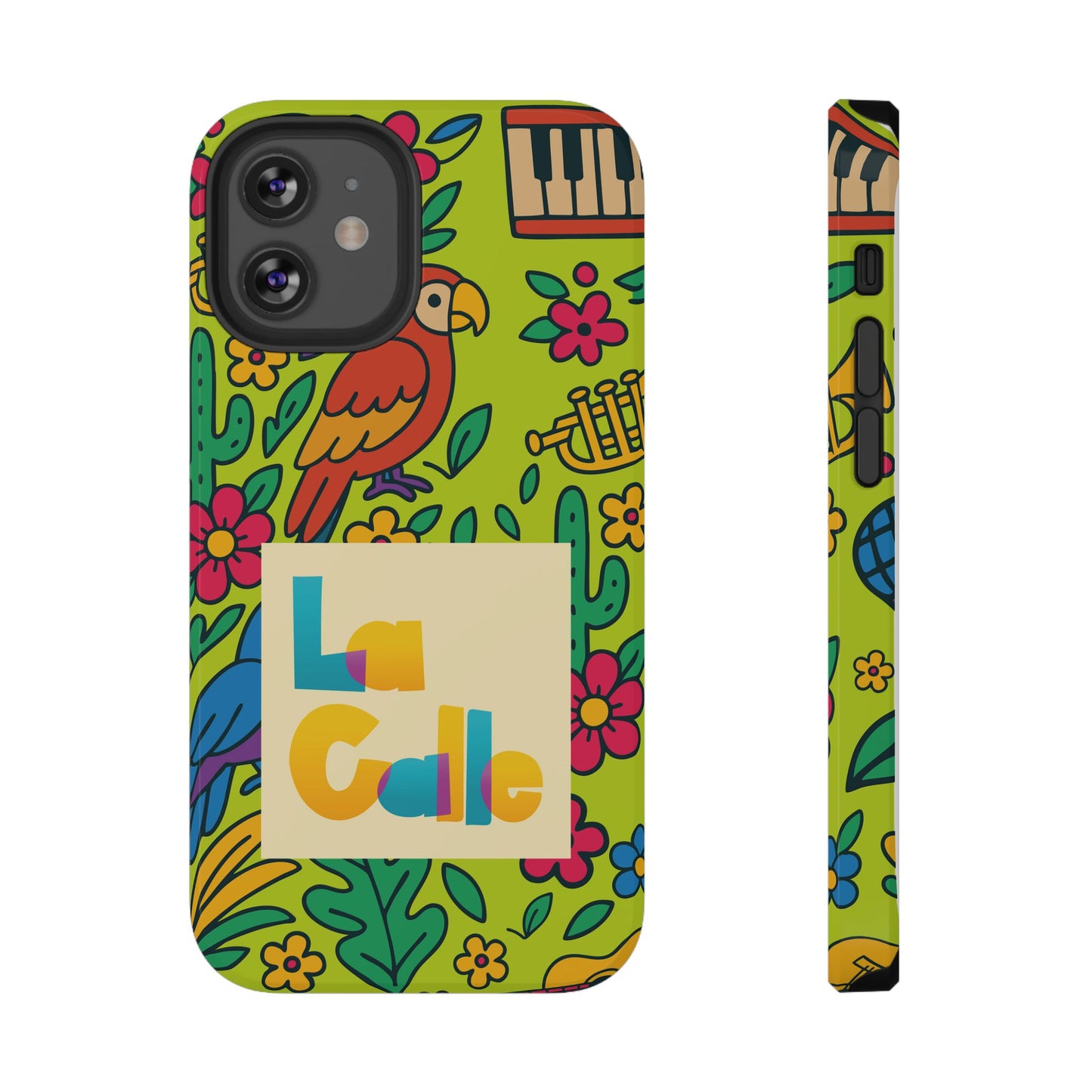 Impact-Resistant Phone Case – Electric Verde by La Calle Band