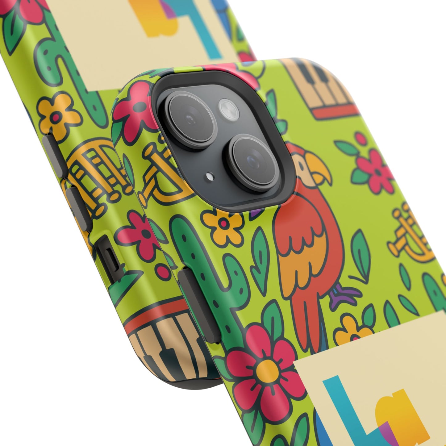 Impact-Resistant Phone Case – Electric Verde by La Calle Band
