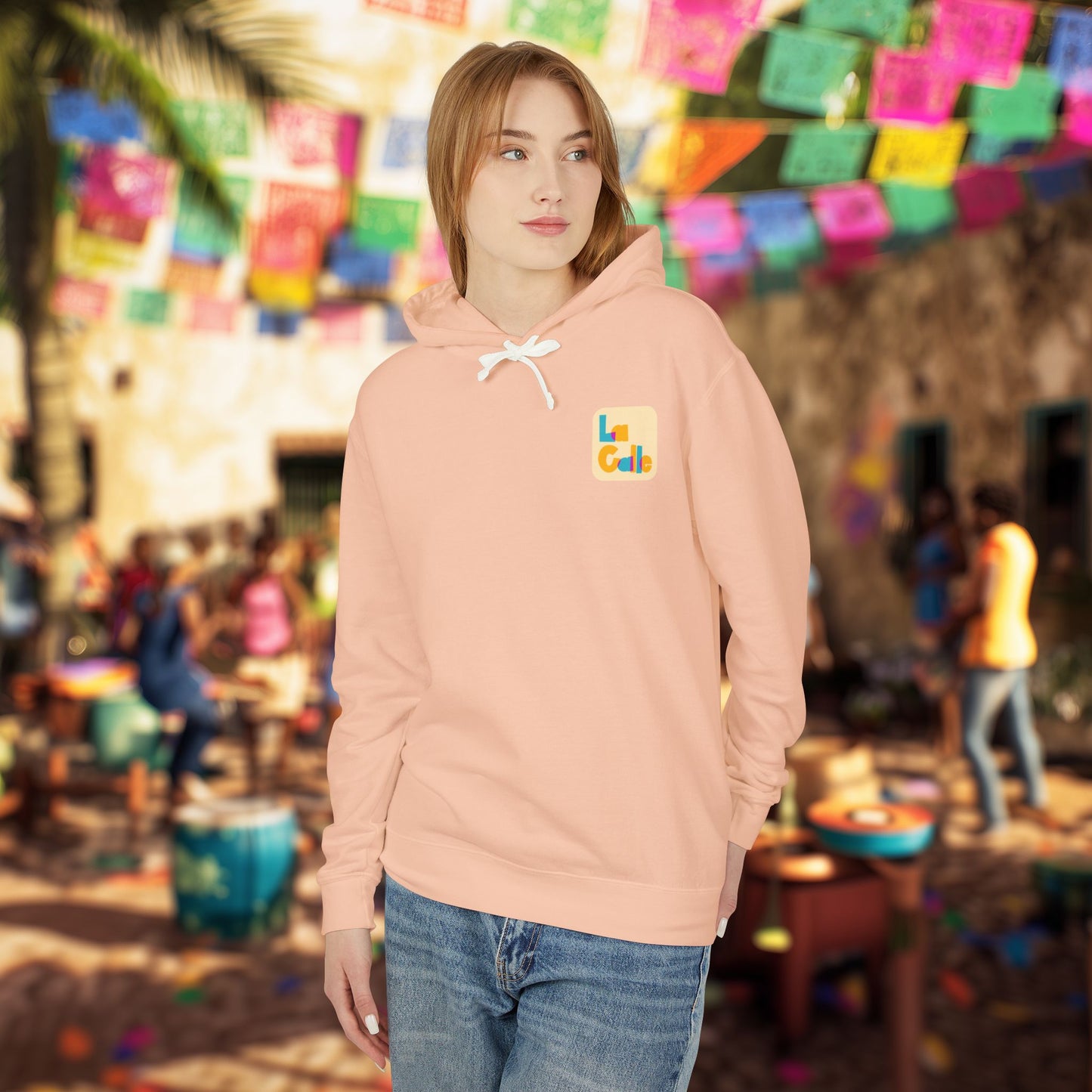 Rhythm. Love. Family. Unisex Garment-Dyed Hoodie