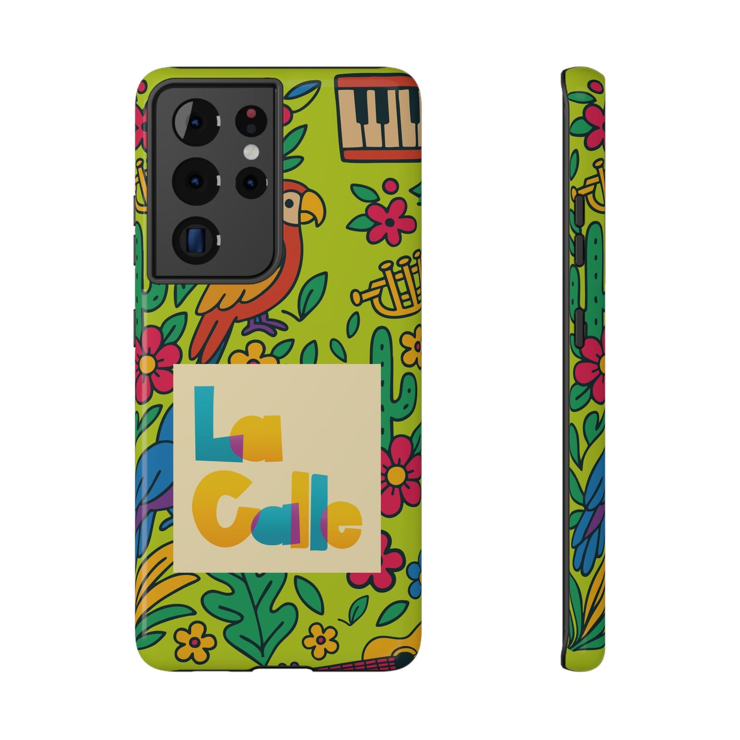 Impact-Resistant Phone Case – Electric Verde by La Calle Band