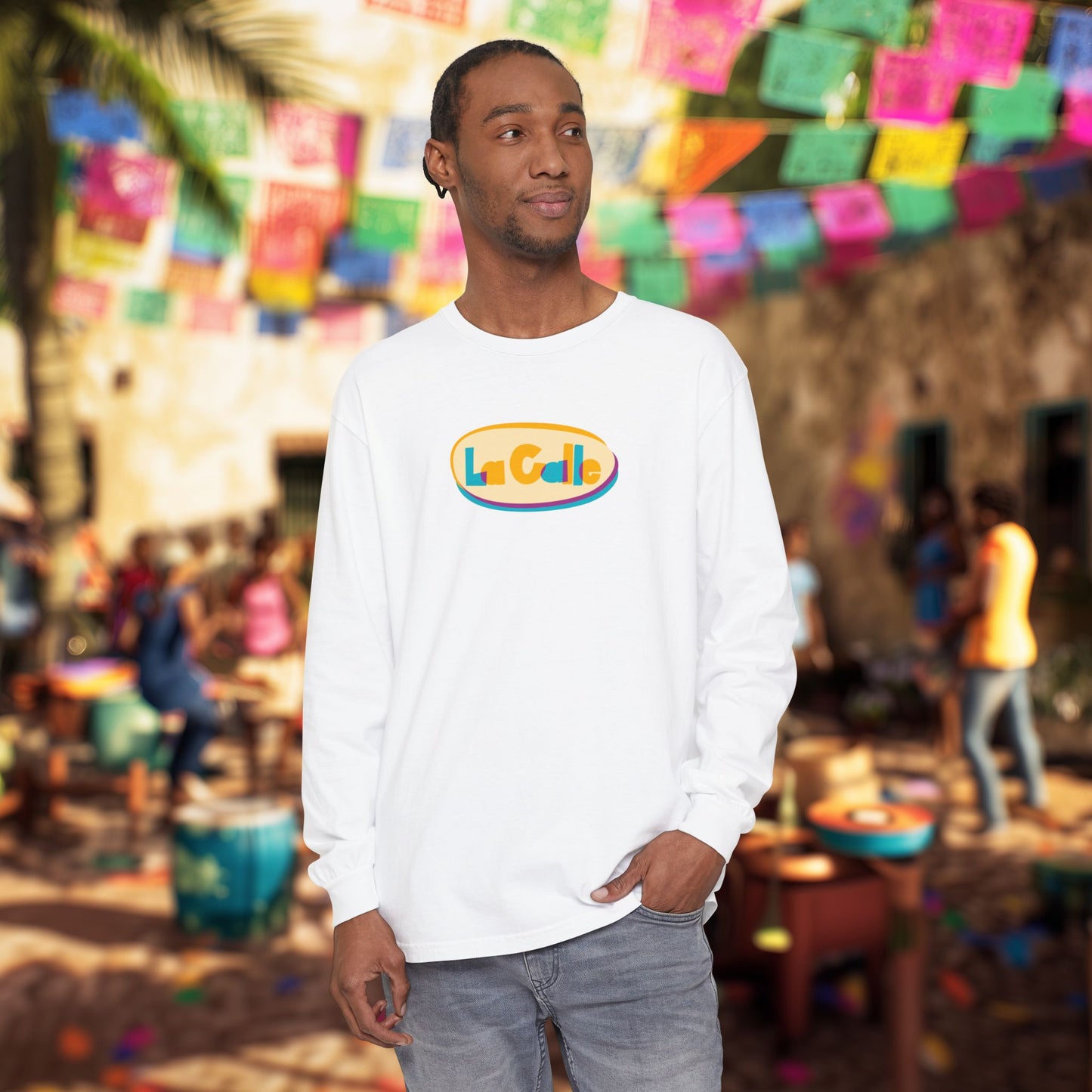 La Calle Classic Logo Long Sleeve Tee