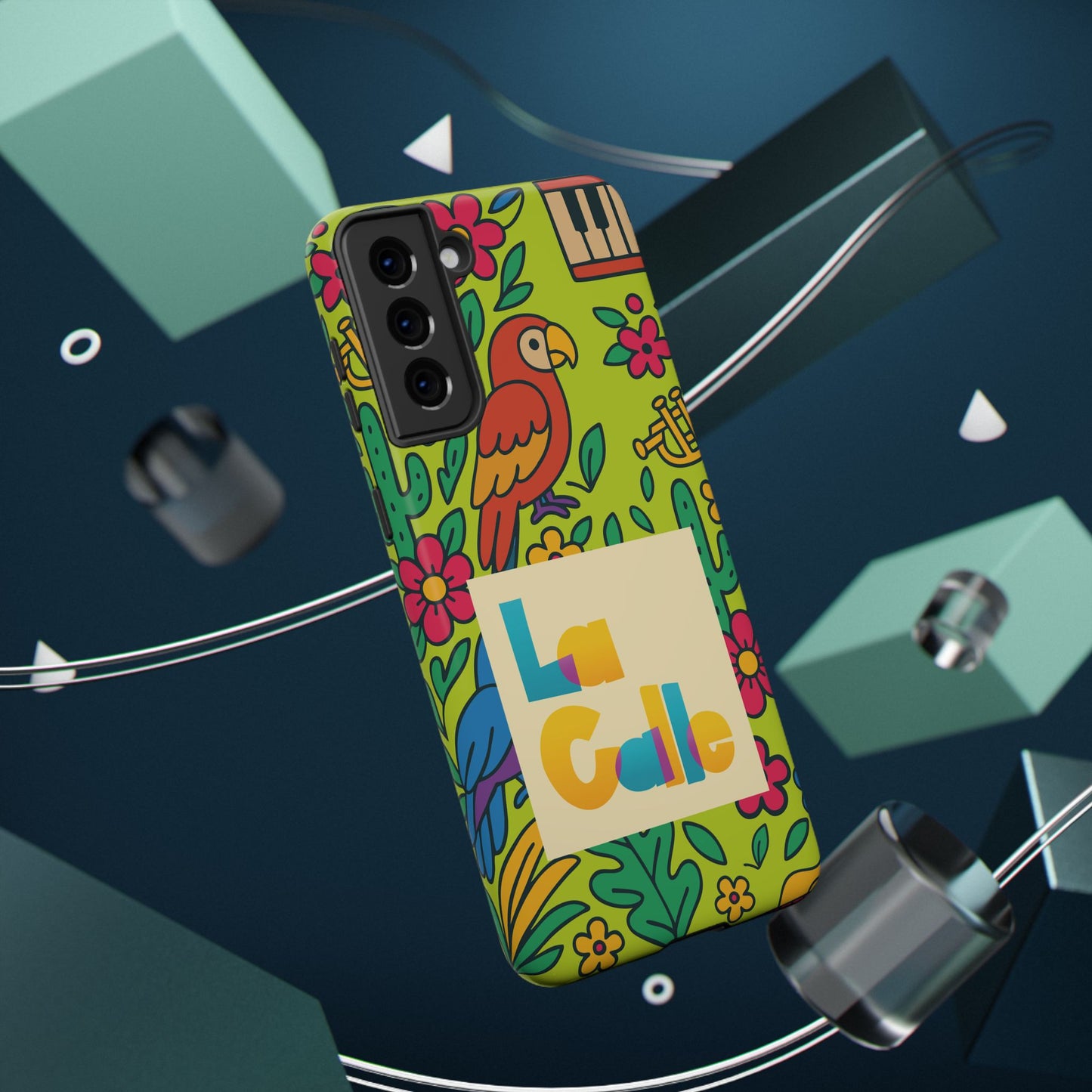 Impact-Resistant Phone Case – Electric Verde by La Calle Band