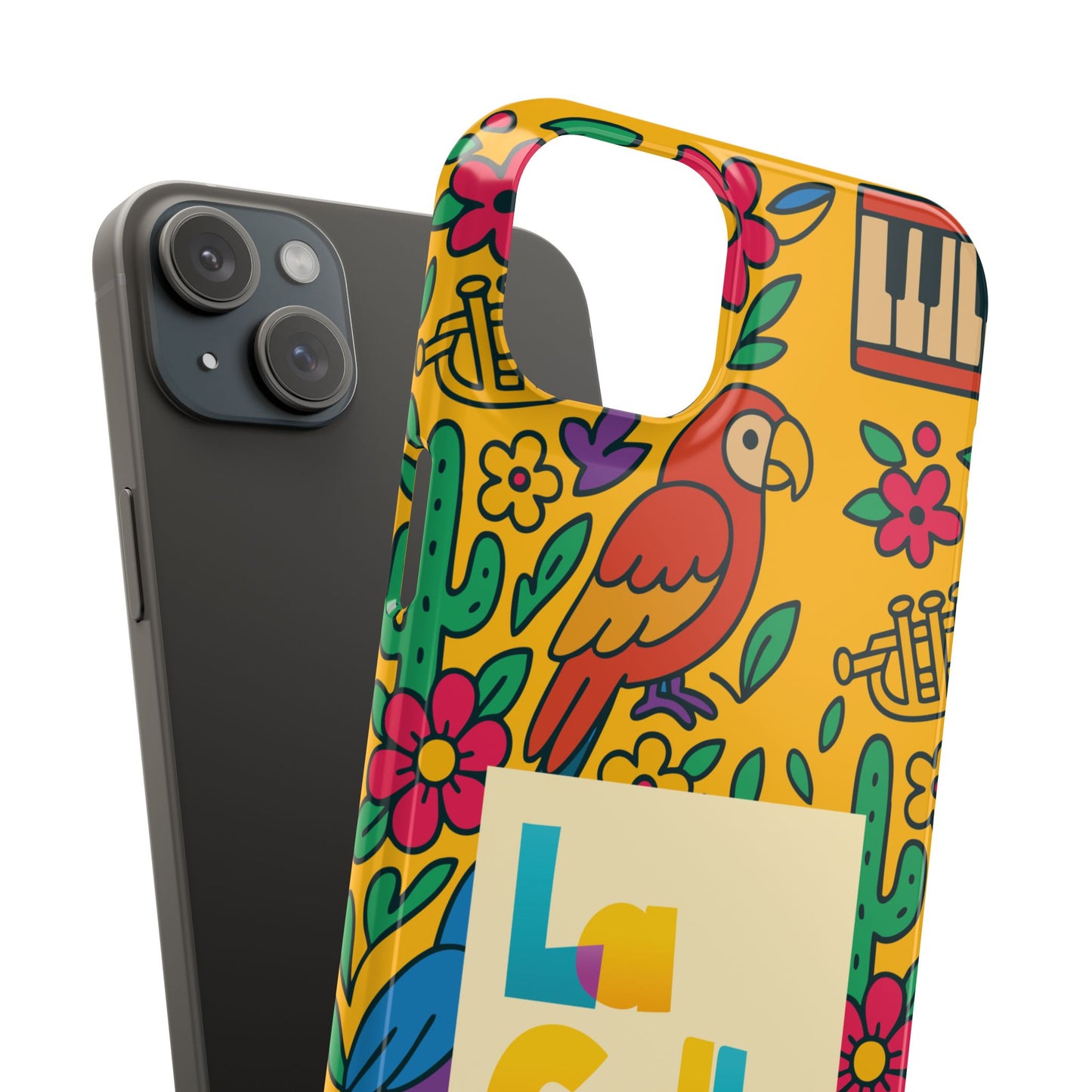 Slim Phone Case – Amarillo Ritmo by La Calle Band