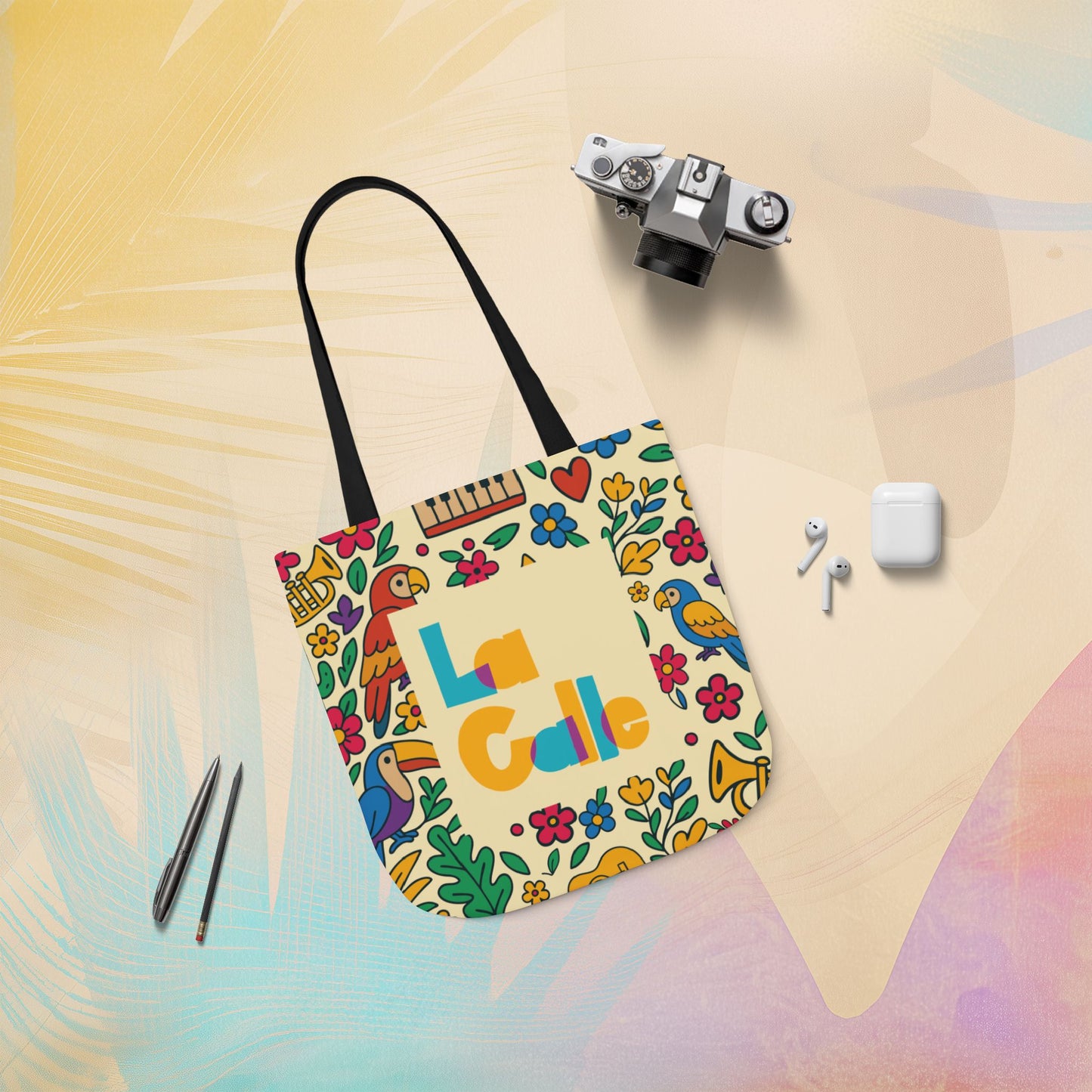 Calle Tropicale Canvas Tote Bag