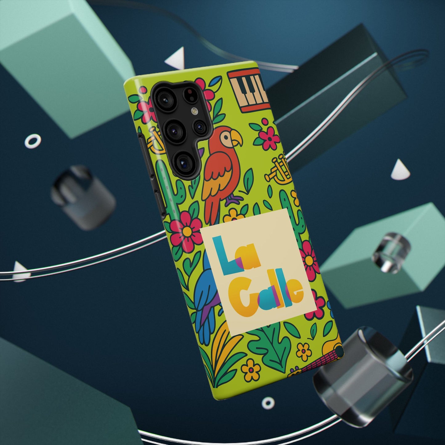Impact-Resistant Phone Case – Electric Verde by La Calle Band