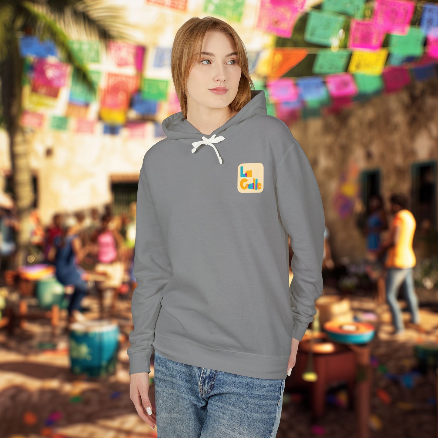 Ritmo. Amor. Familia. Unisex Garment-Dyed Hoodie