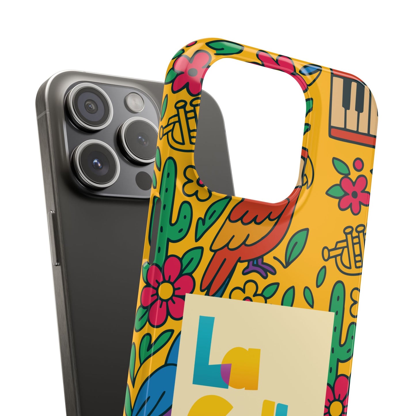 Slim Phone Case – Amarillo Ritmo by La Calle Band