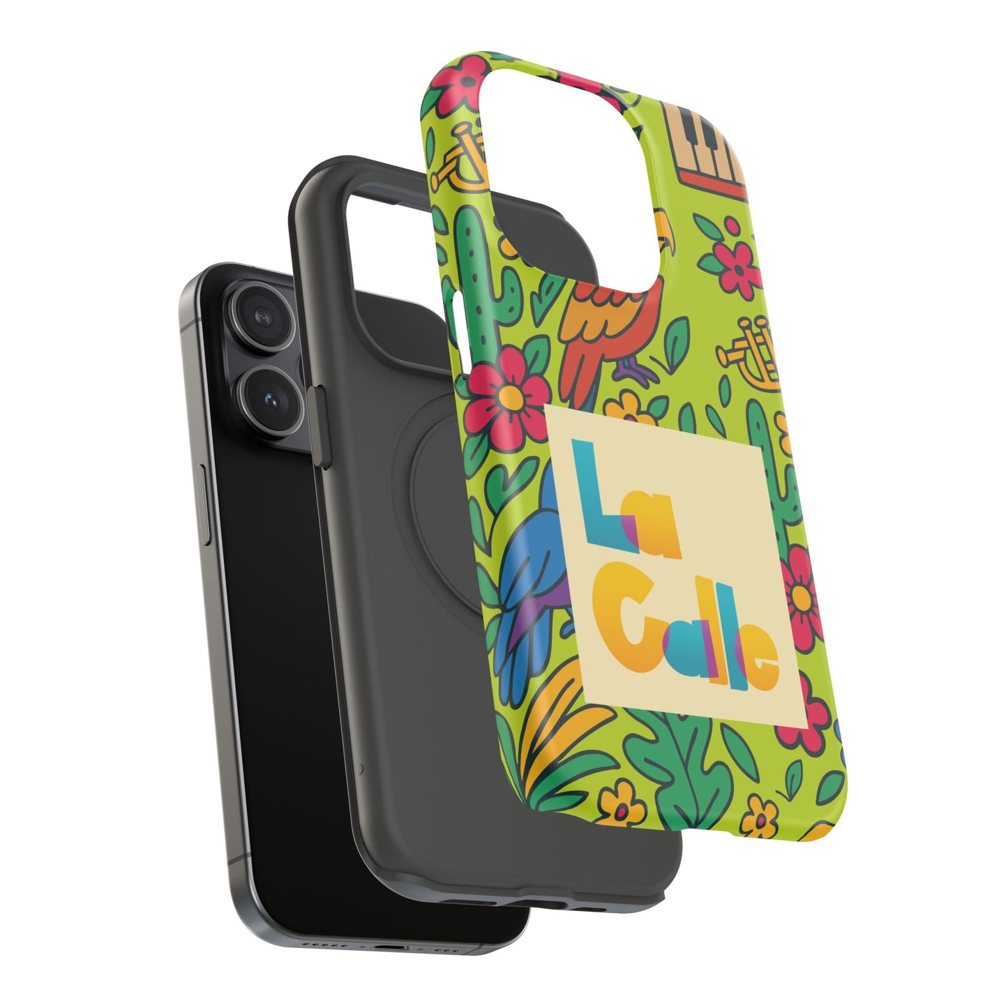 Impact-Resistant Phone Case – Electric Verde by La Calle Band