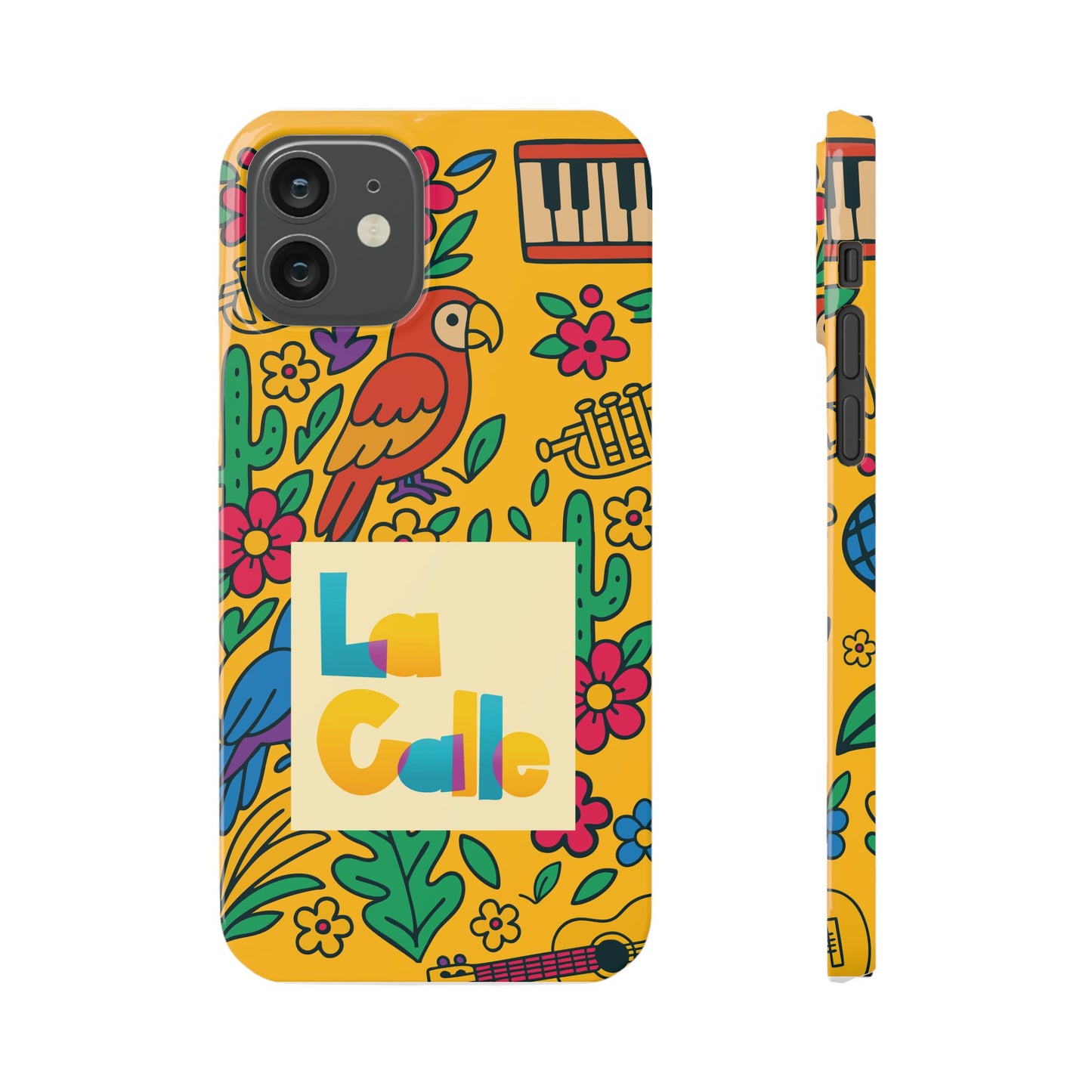 Slim Phone Case – Amarillo Ritmo by La Calle Band