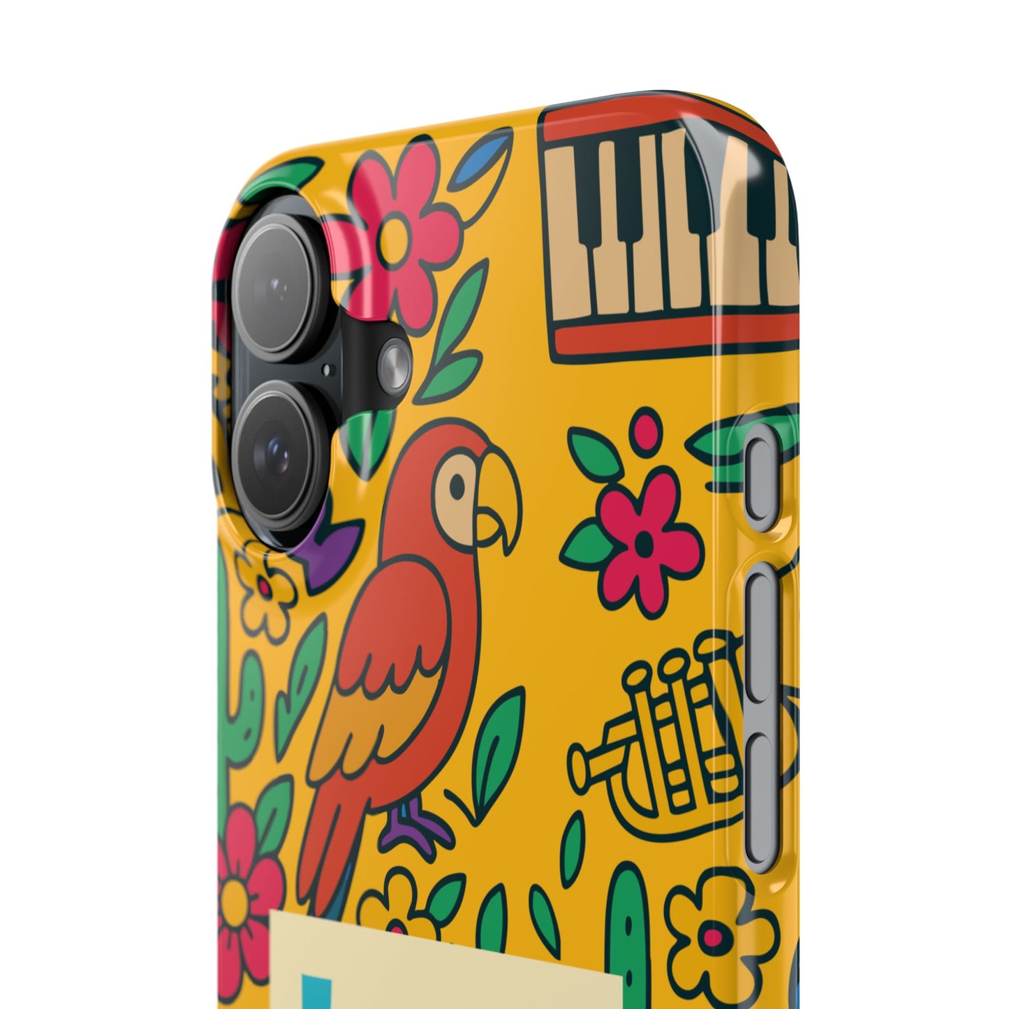 Slim Phone Case – Amarillo Ritmo by La Calle Band
