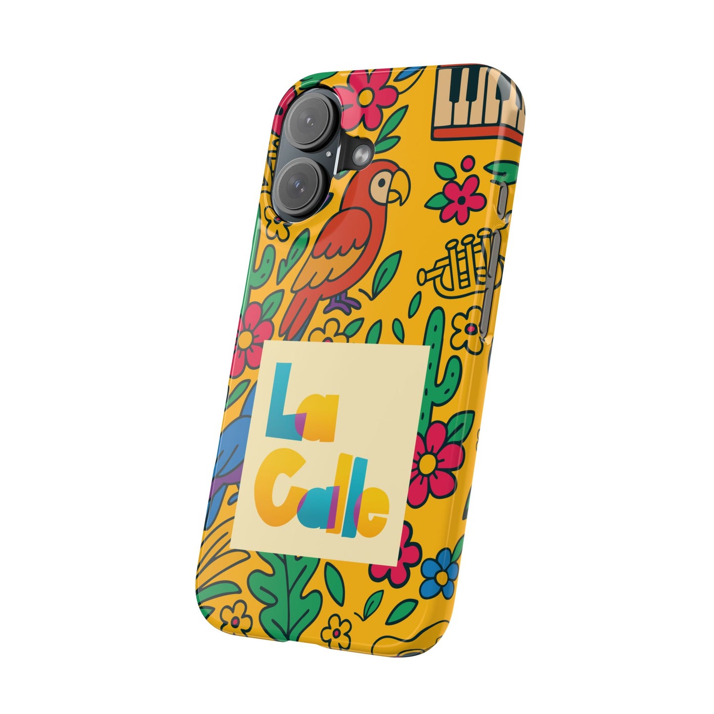 Slim Phone Case – Amarillo Ritmo by La Calle Band
