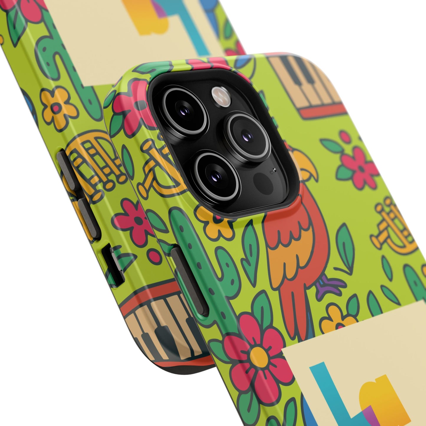 Impact-Resistant Phone Case – Electric Verde by La Calle Band