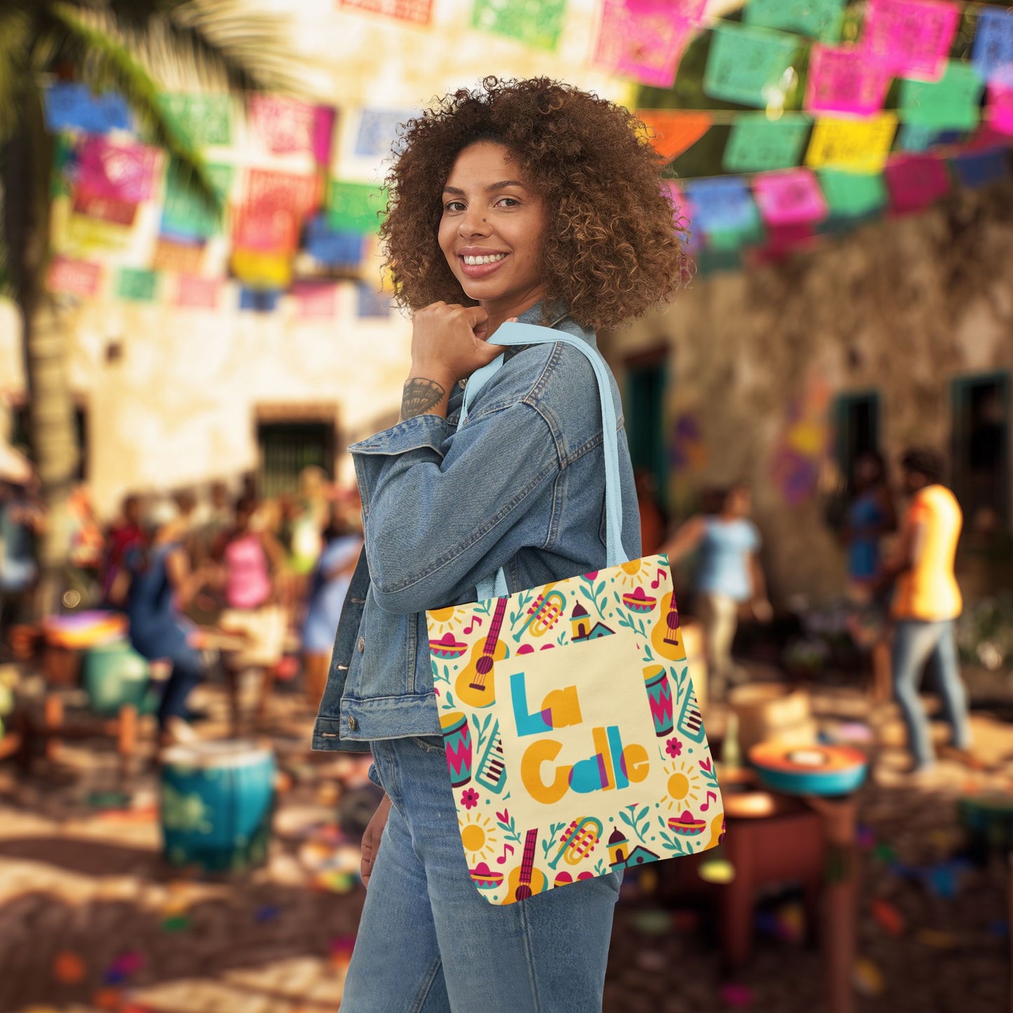 Calle Fiesta Canvas Tote Bag