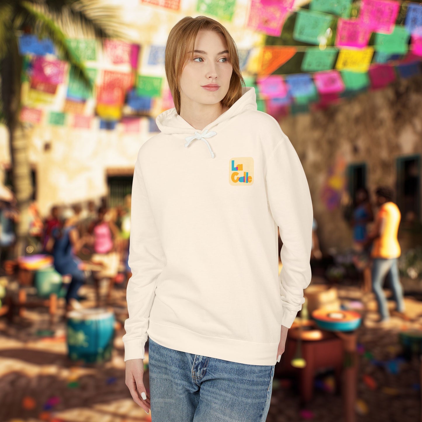 Rhythm. Love. Family. Unisex Garment-Dyed Hoodie