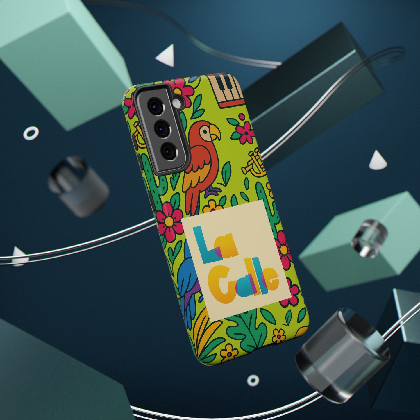Impact-Resistant Phone Case – Electric Verde by La Calle Band