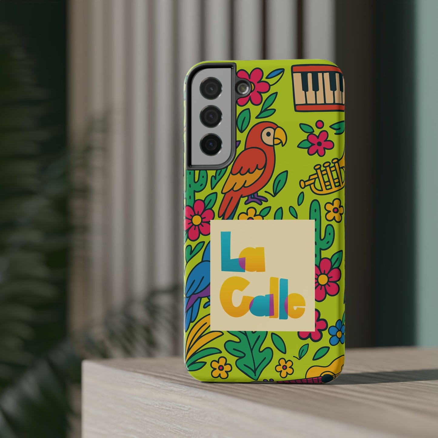 Impact-Resistant Phone Case – Electric Verde by La Calle Band