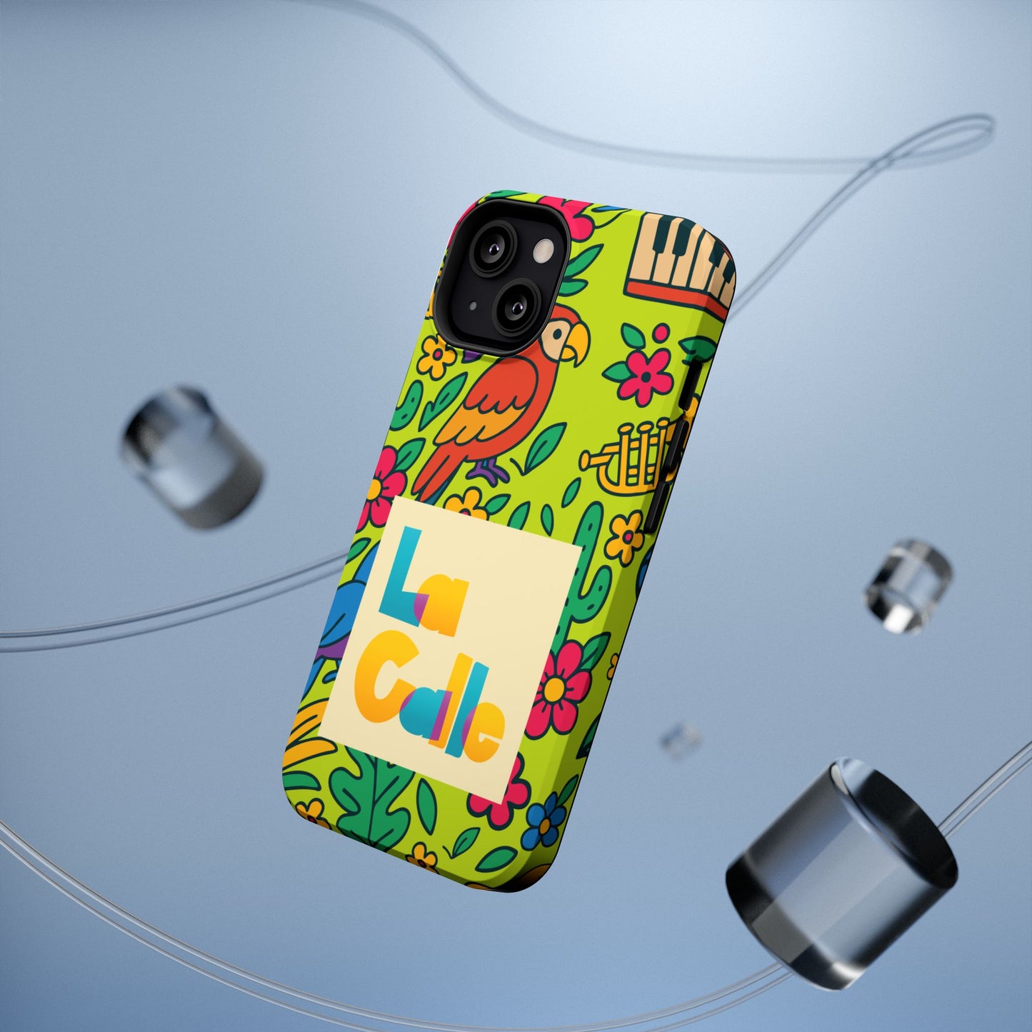 Impact-Resistant Phone Case – Electric Verde by La Calle Band