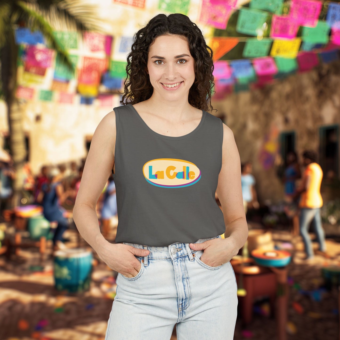 La Calle Classic Logo Tank Top