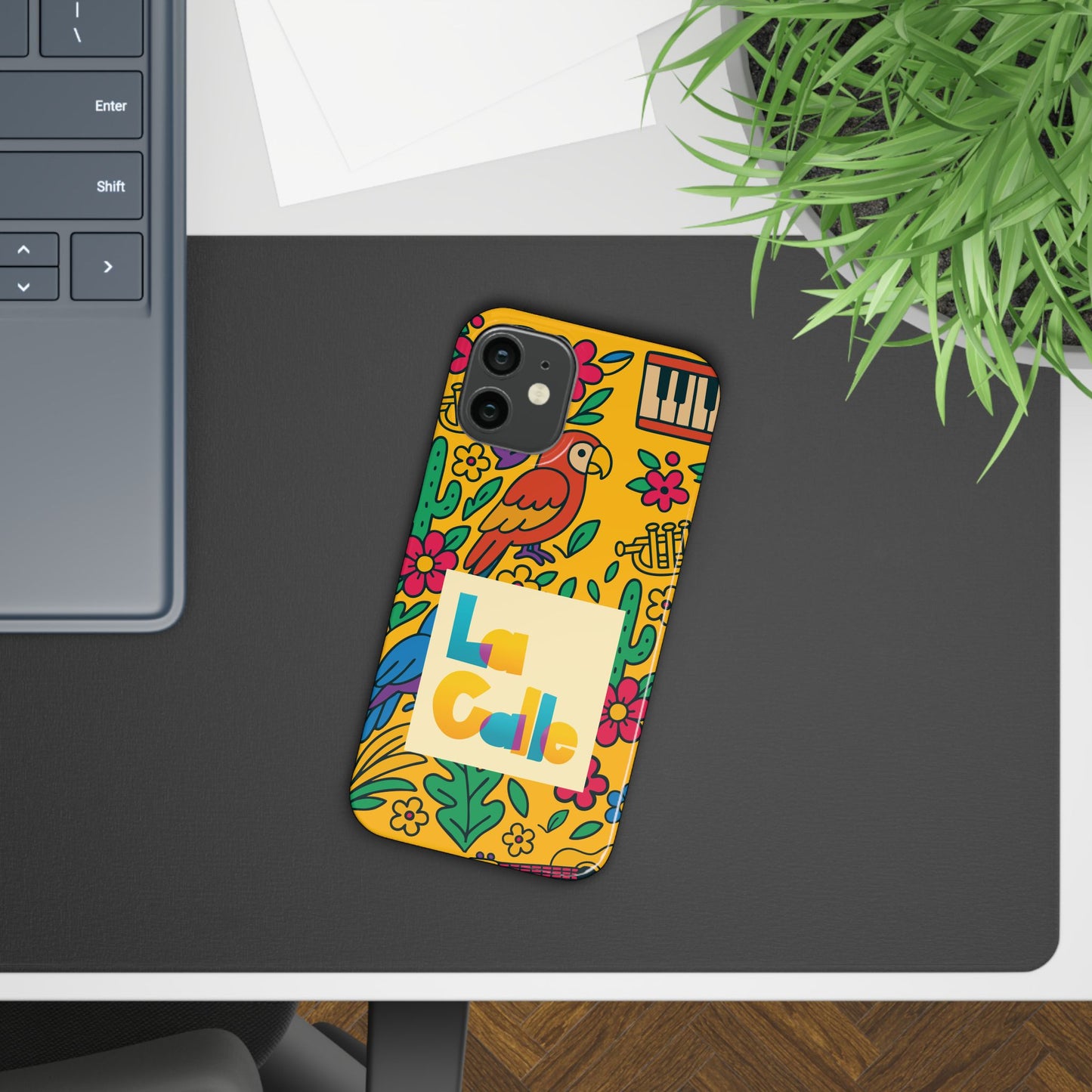 Slim Phone Case – Amarillo Ritmo by La Calle Band