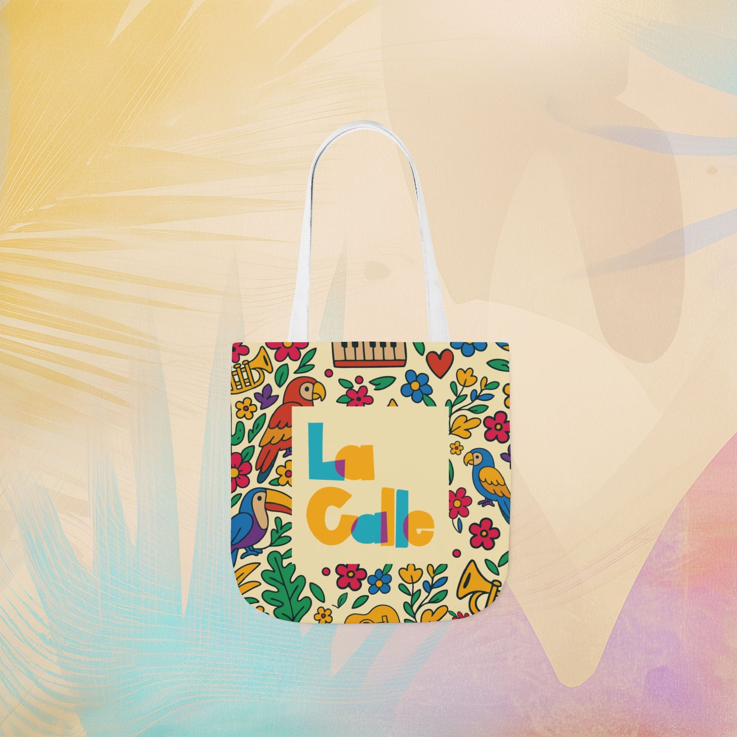 Calle Tropicale Canvas Tote Bag