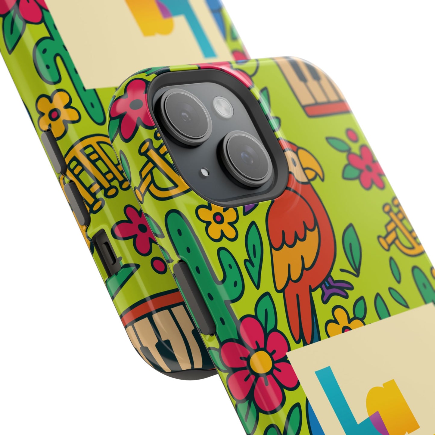 Impact-Resistant Phone Case – Electric Verde by La Calle Band