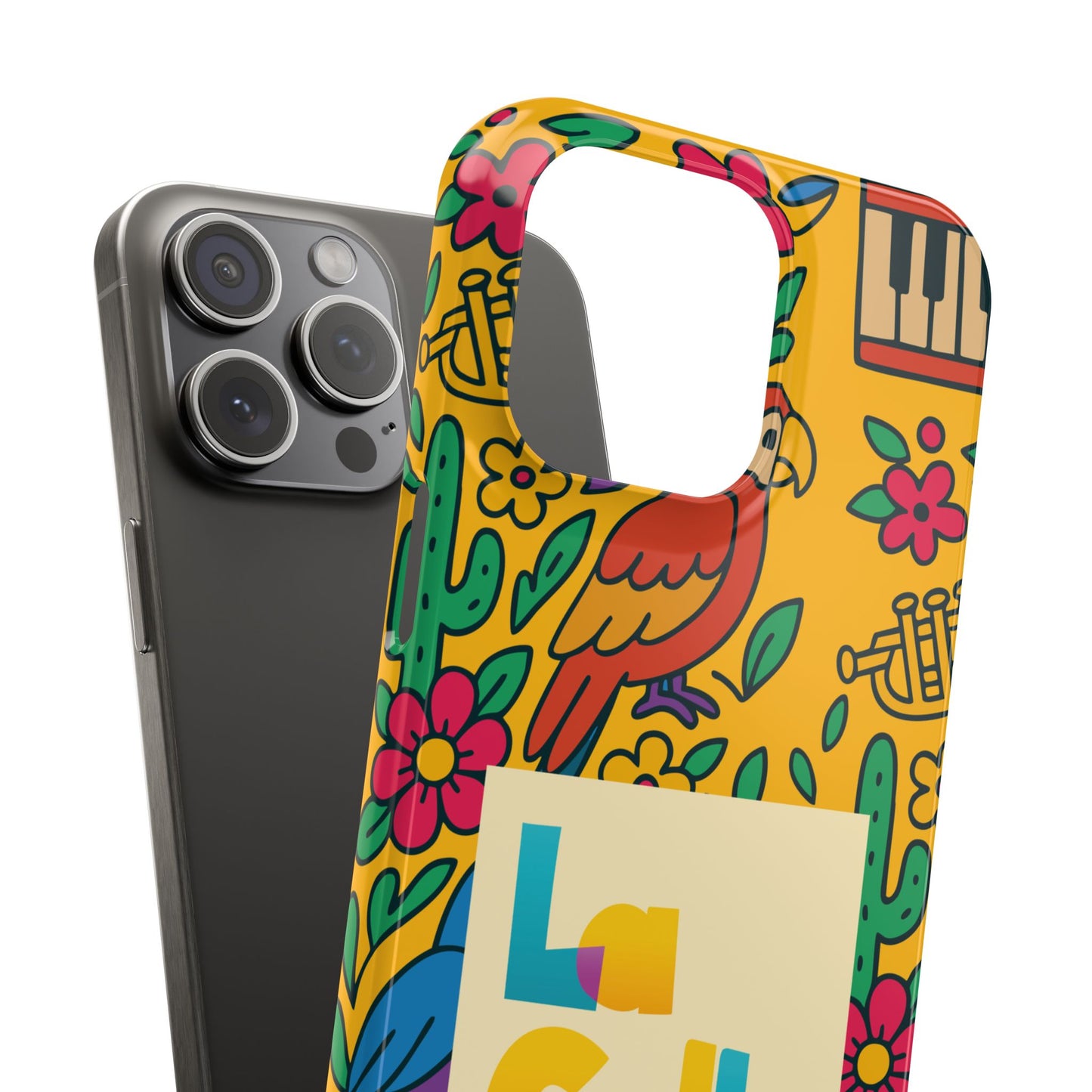 Slim Phone Case – Amarillo Ritmo by La Calle Band