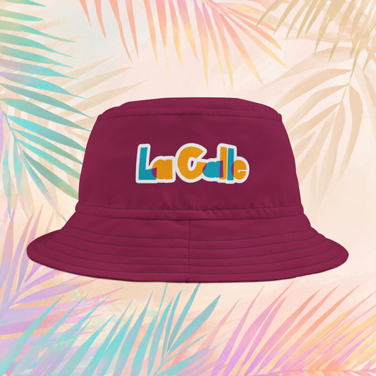 La Calle Bucket Hat – Deep Rose