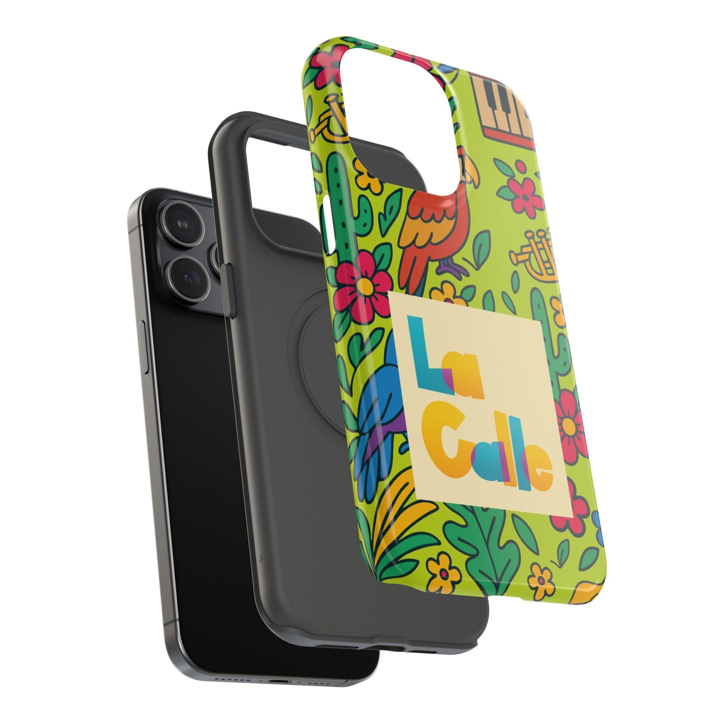 Impact-Resistant Phone Case – Electric Verde by La Calle Band
