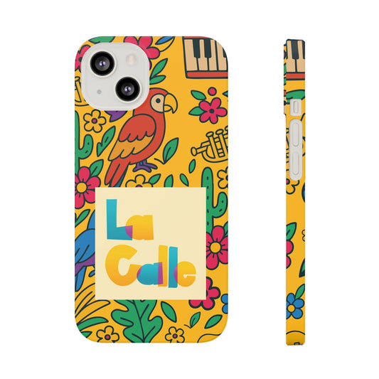 Slim Phone Case – Amarillo Ritmo by La Calle Band