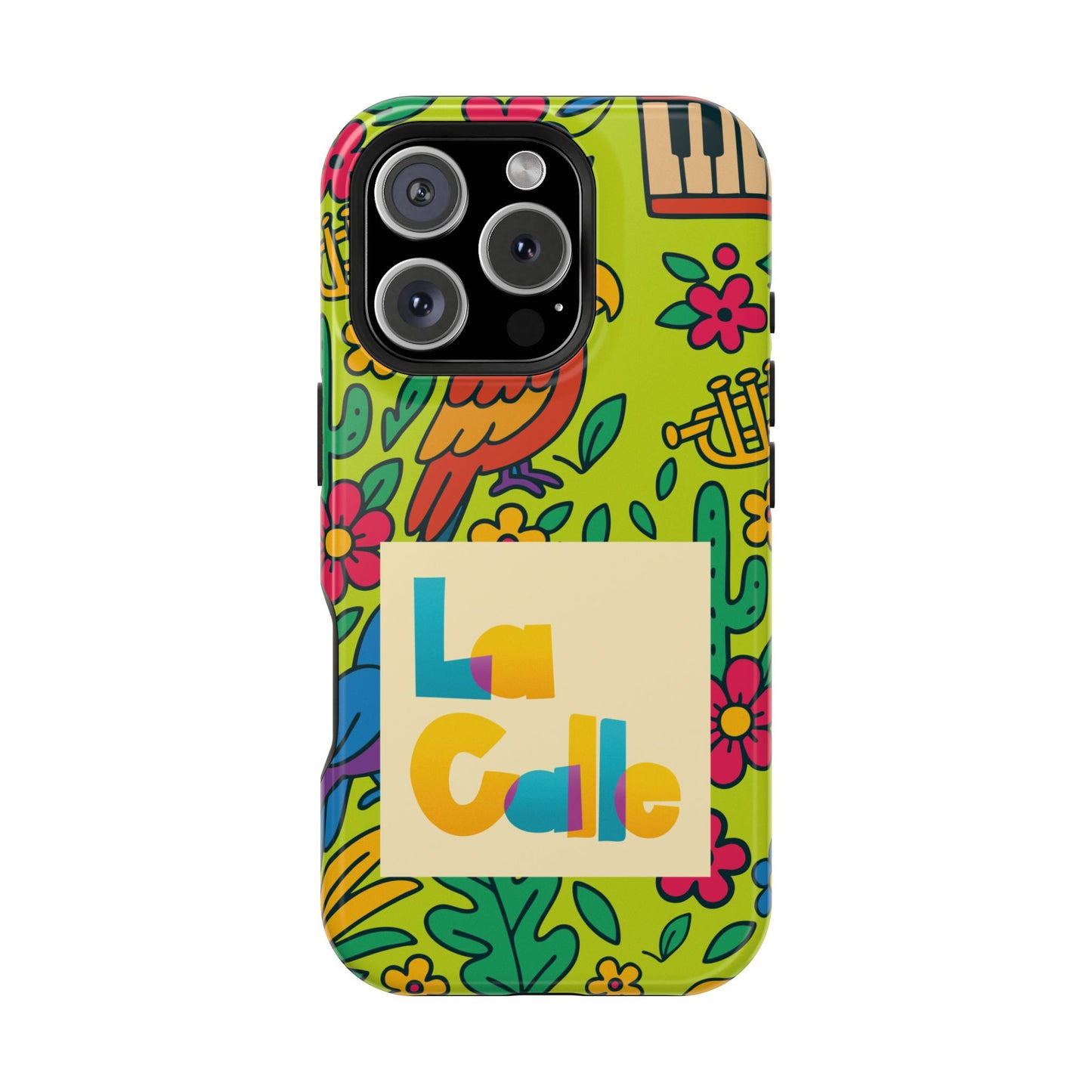 Impact-Resistant Phone Case – Electric Verde by La Calle Band